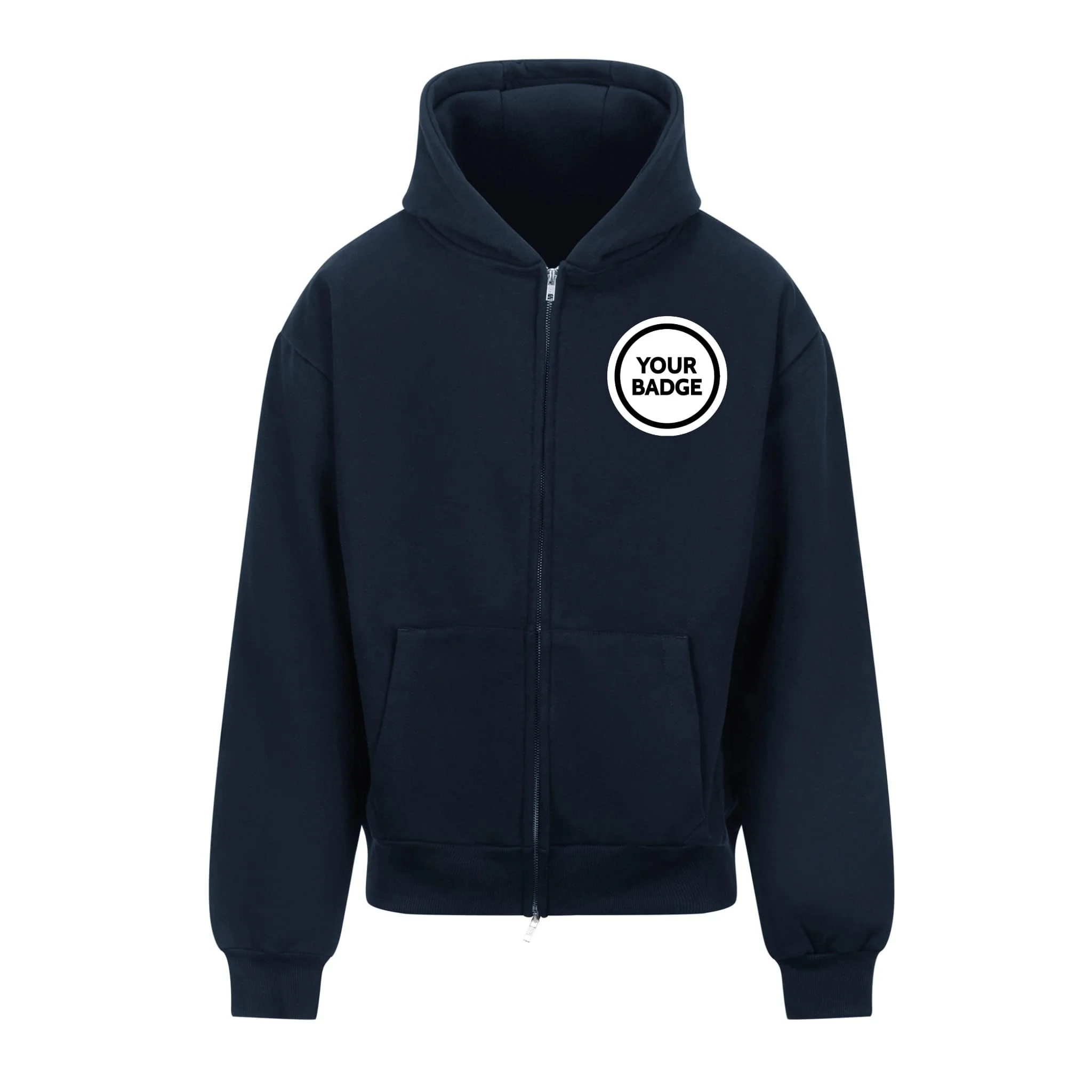 Heavyweight Zipped Hoodie - Choose Your Badge - Image 5