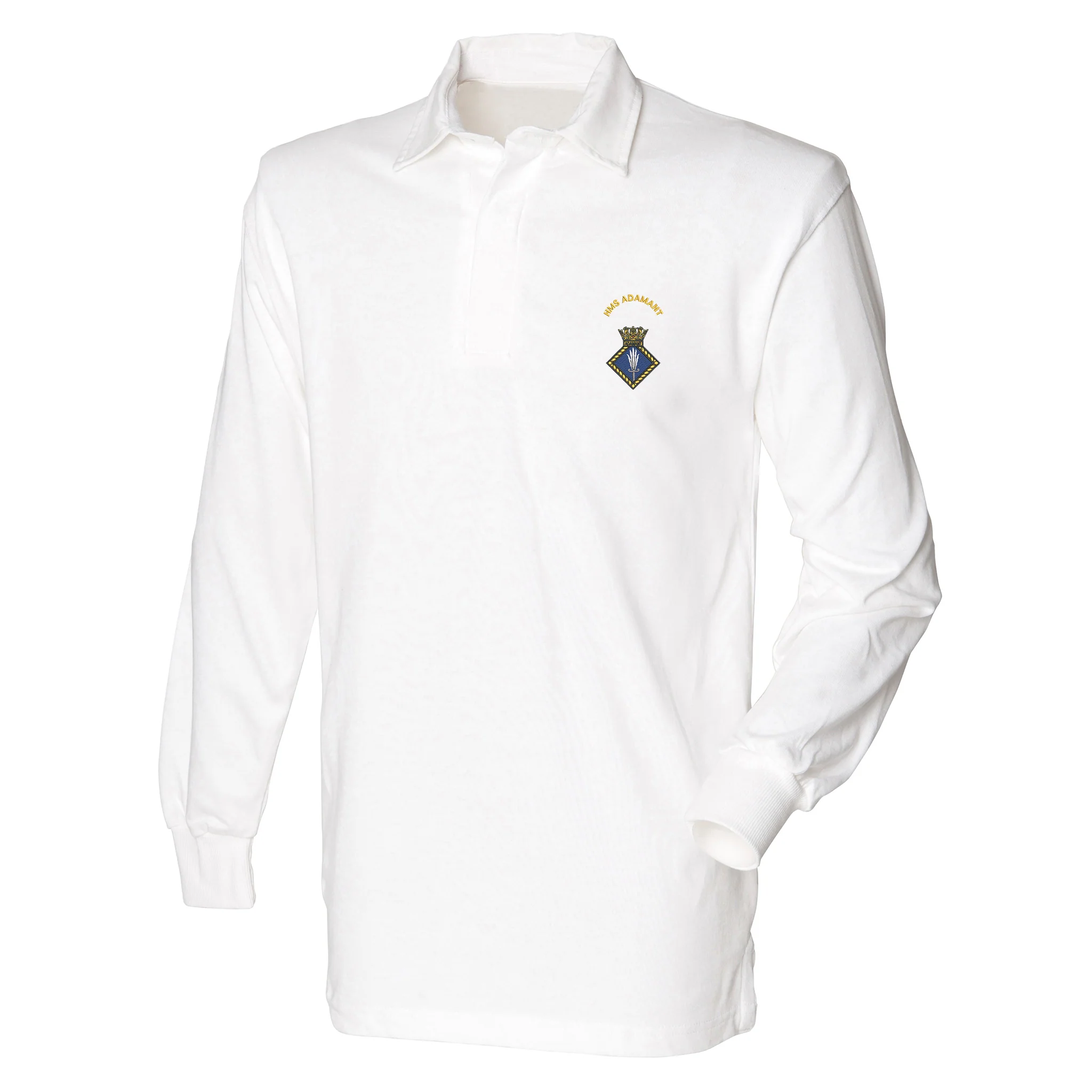 HMS Adamant Front Row Long Sleeve Rugby Shirt - Image 2