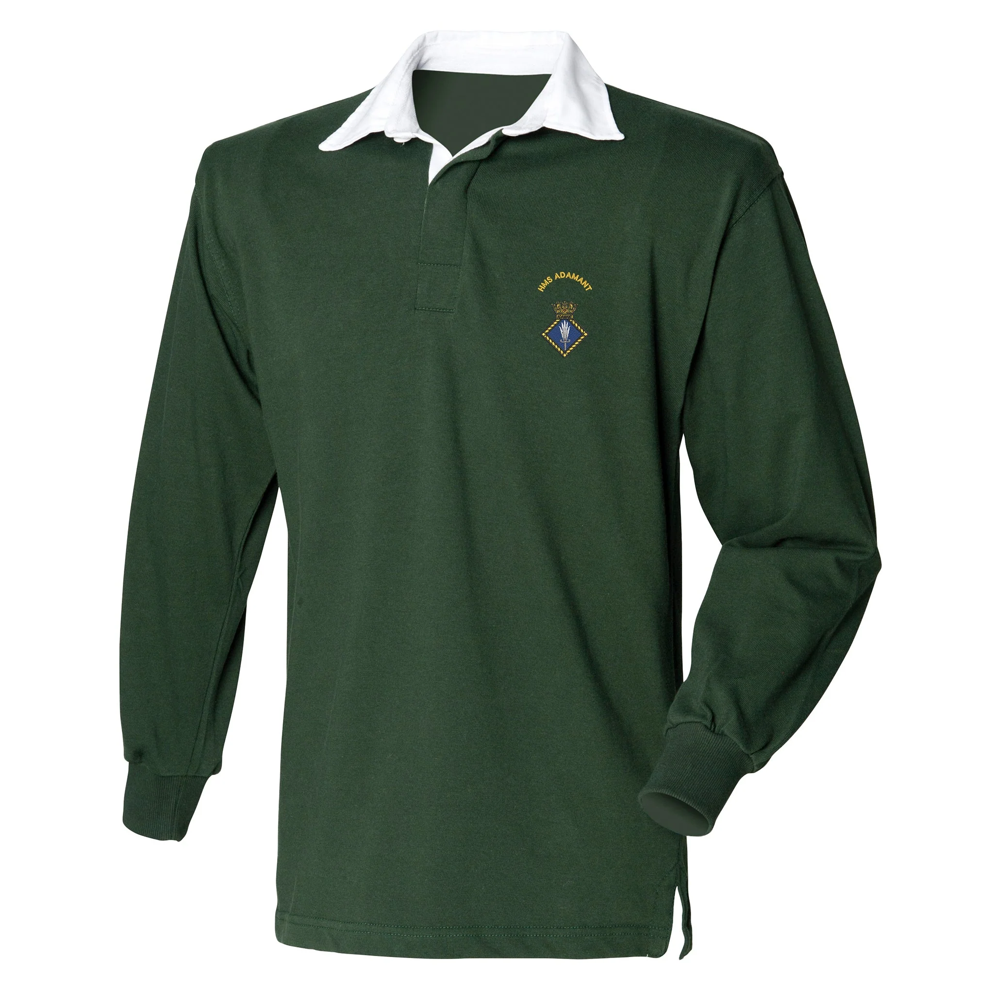 HMS Adamant Front Row Long Sleeve Rugby Shirt - Image 7