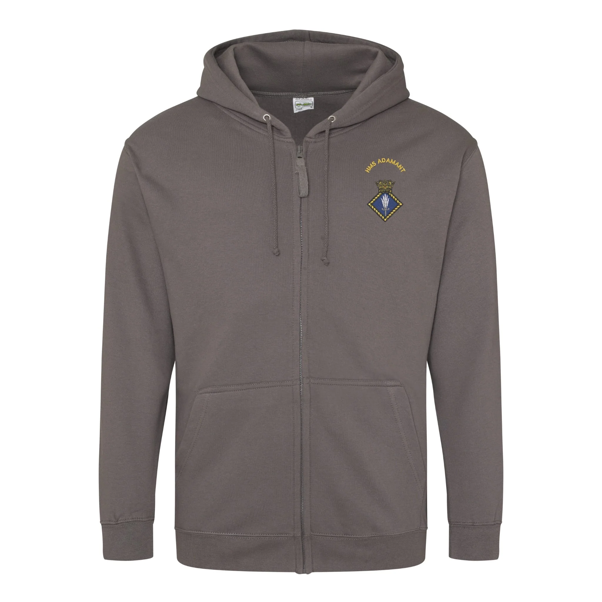 HMS Adamant Zipped Hoodie - Image 3
