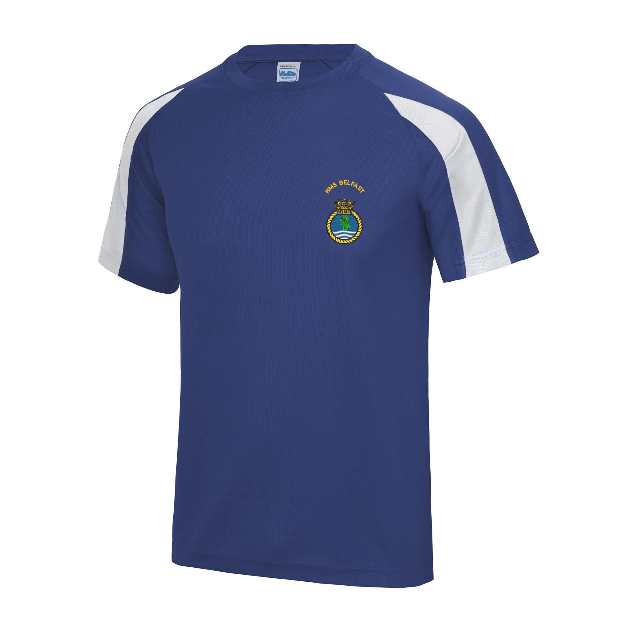HMS Belfast Contrast Polyester T-Shirt