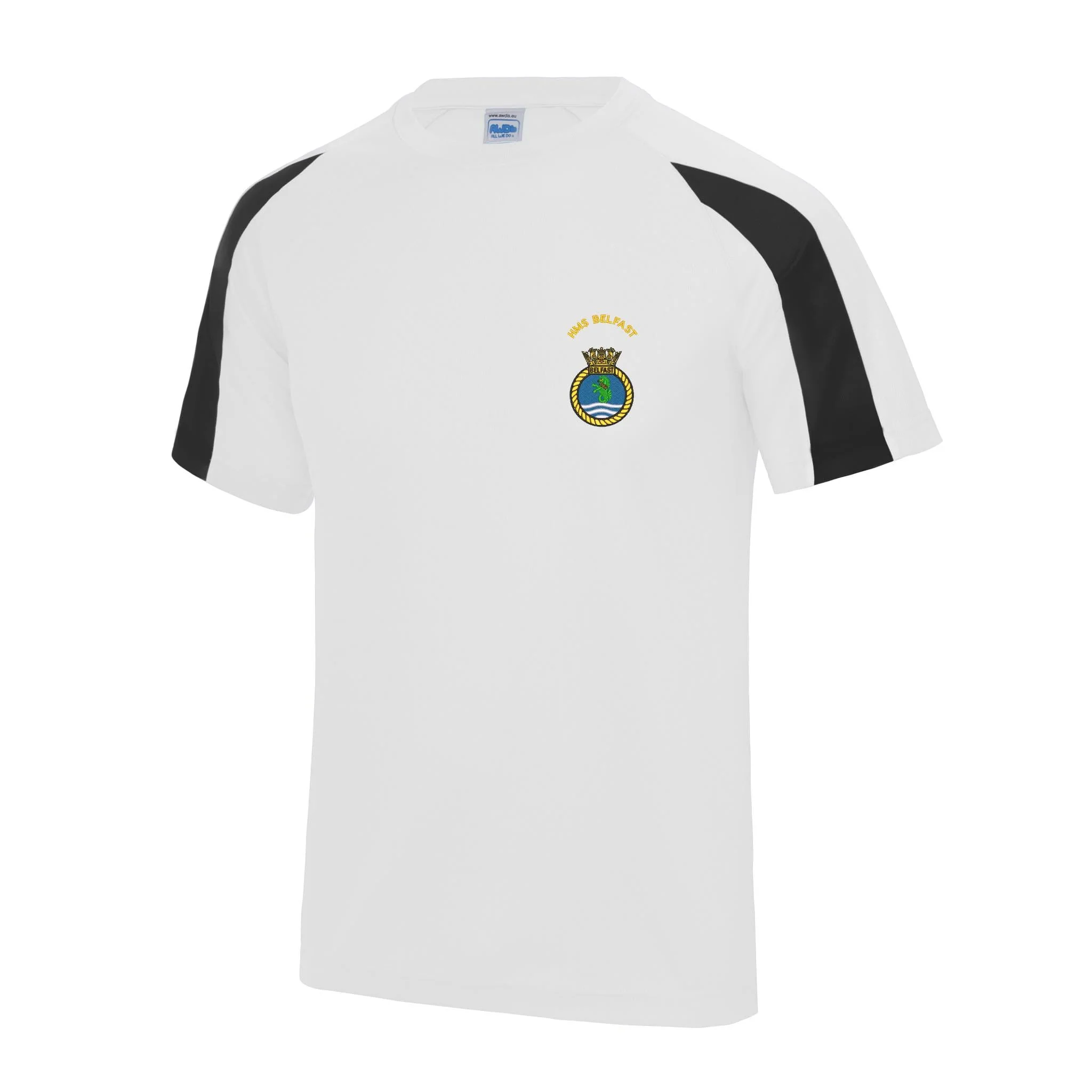 HMS Belfast Contrast Polyester T-Shirt - Image 5