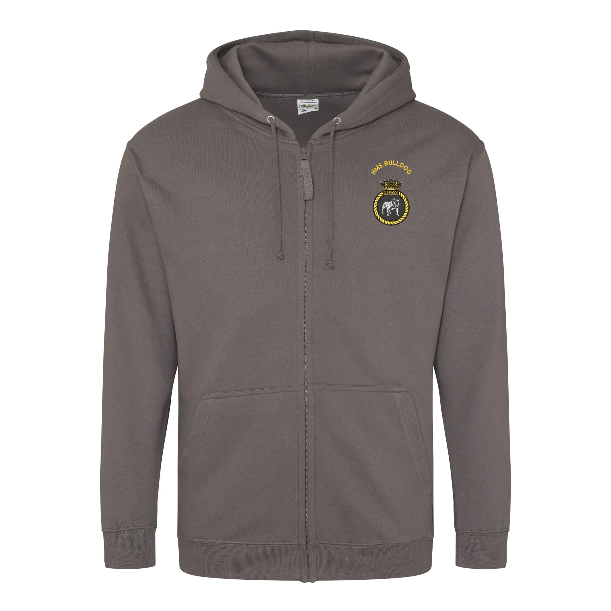 HMS Bulldog Zipped Hoodie