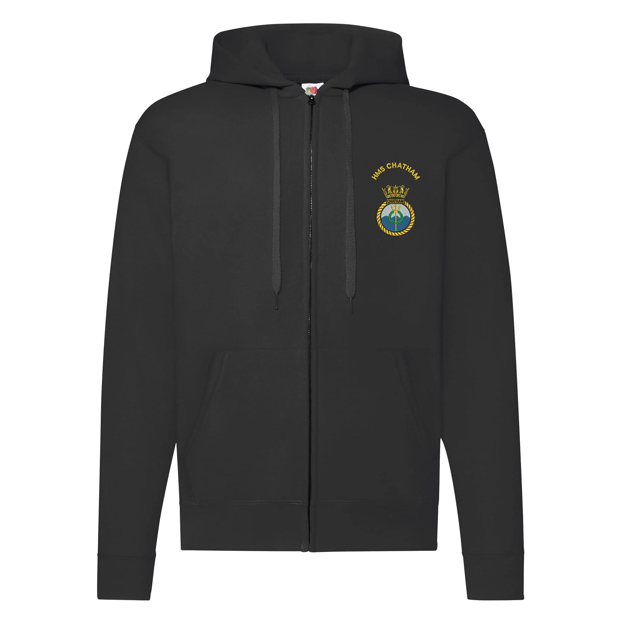 HMS Chatham Zipped Hoodie - Image 4