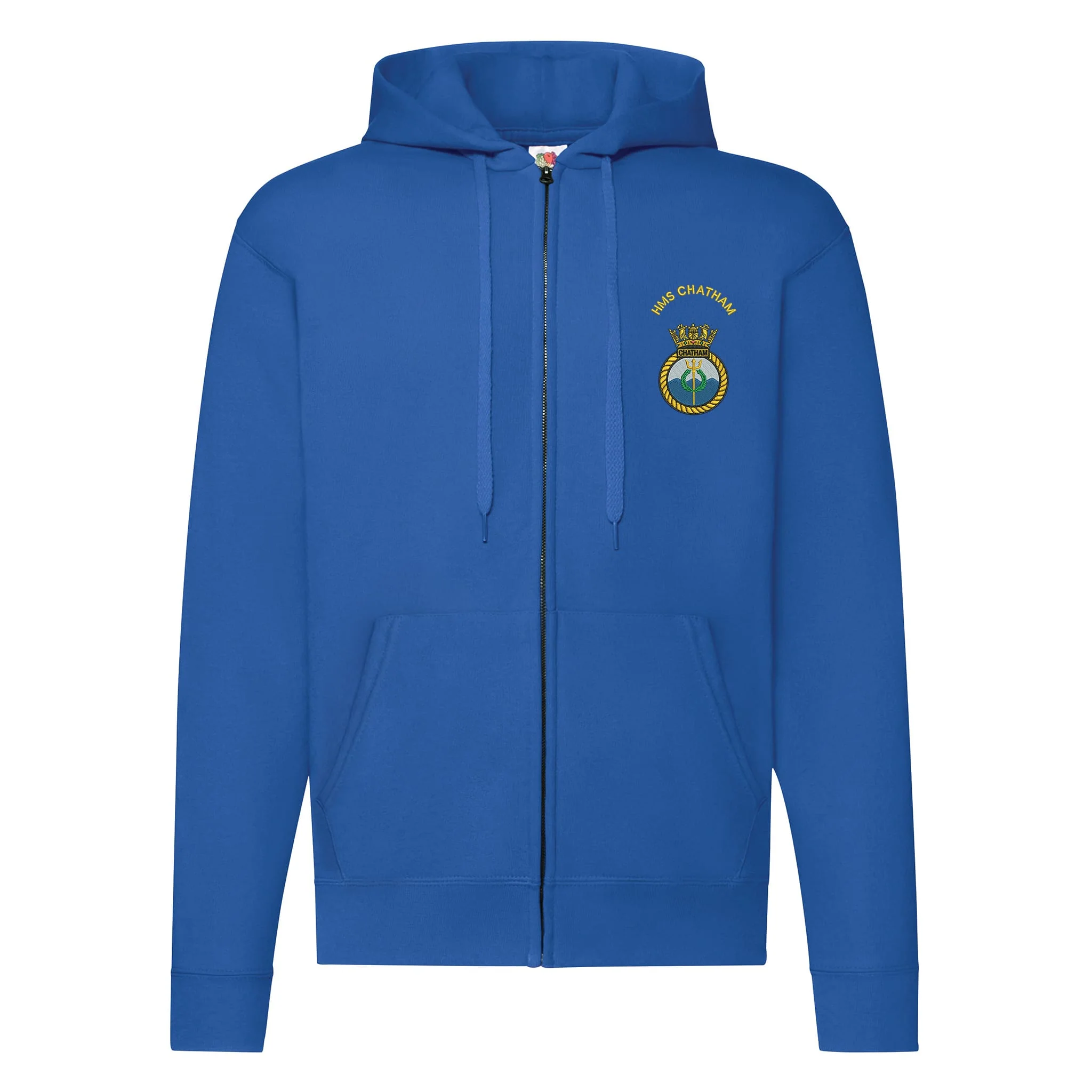 HMS Chatham Zipped Hoodie - Image 6