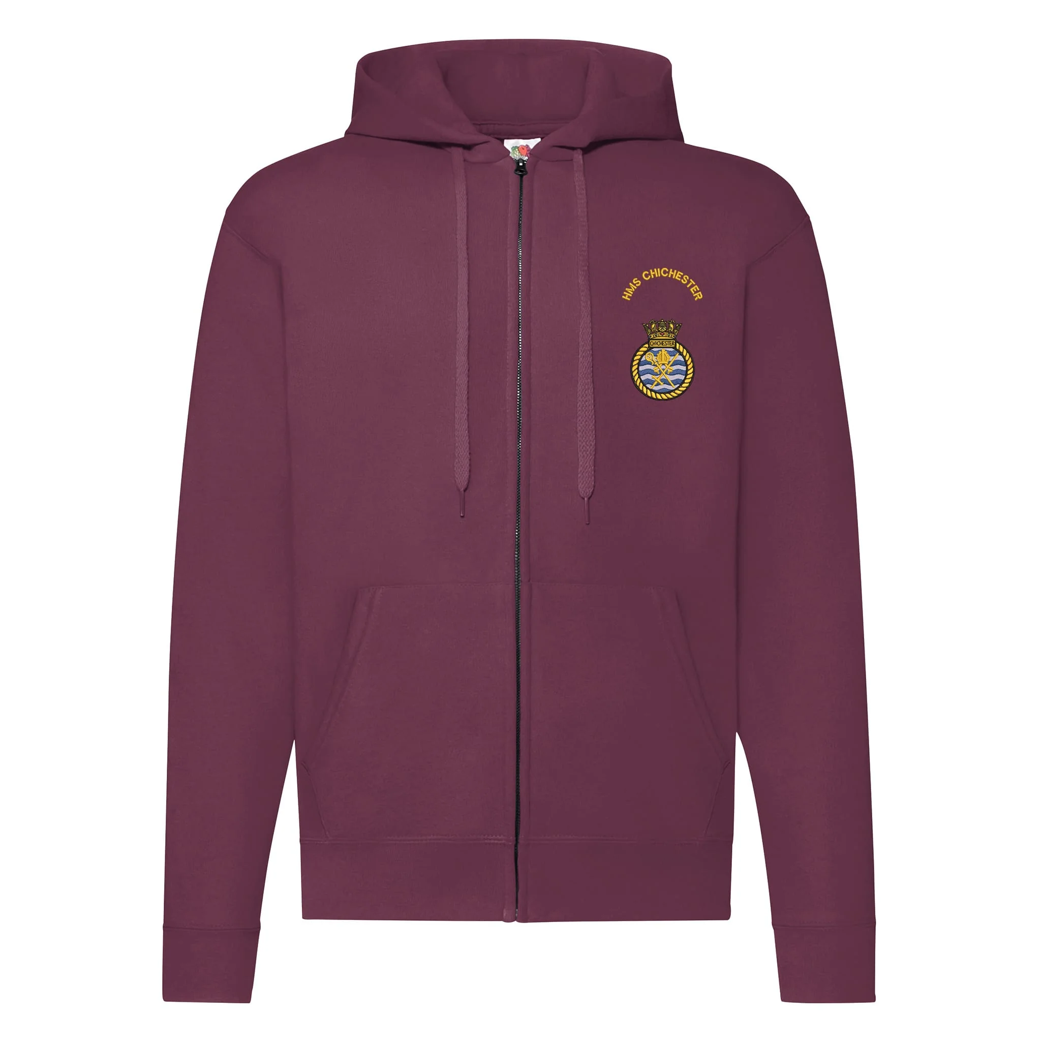 HMS Chichester Zipped Hoodie - Image 2