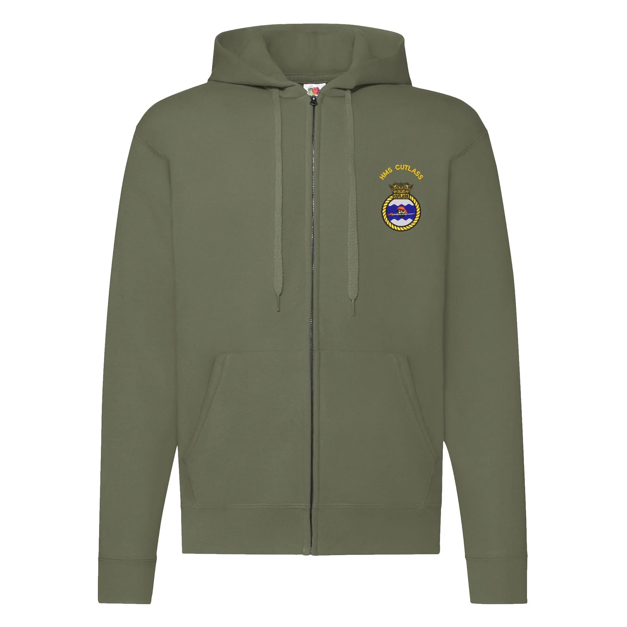 HMS Cutlass Zipped Hoodie - Image 3