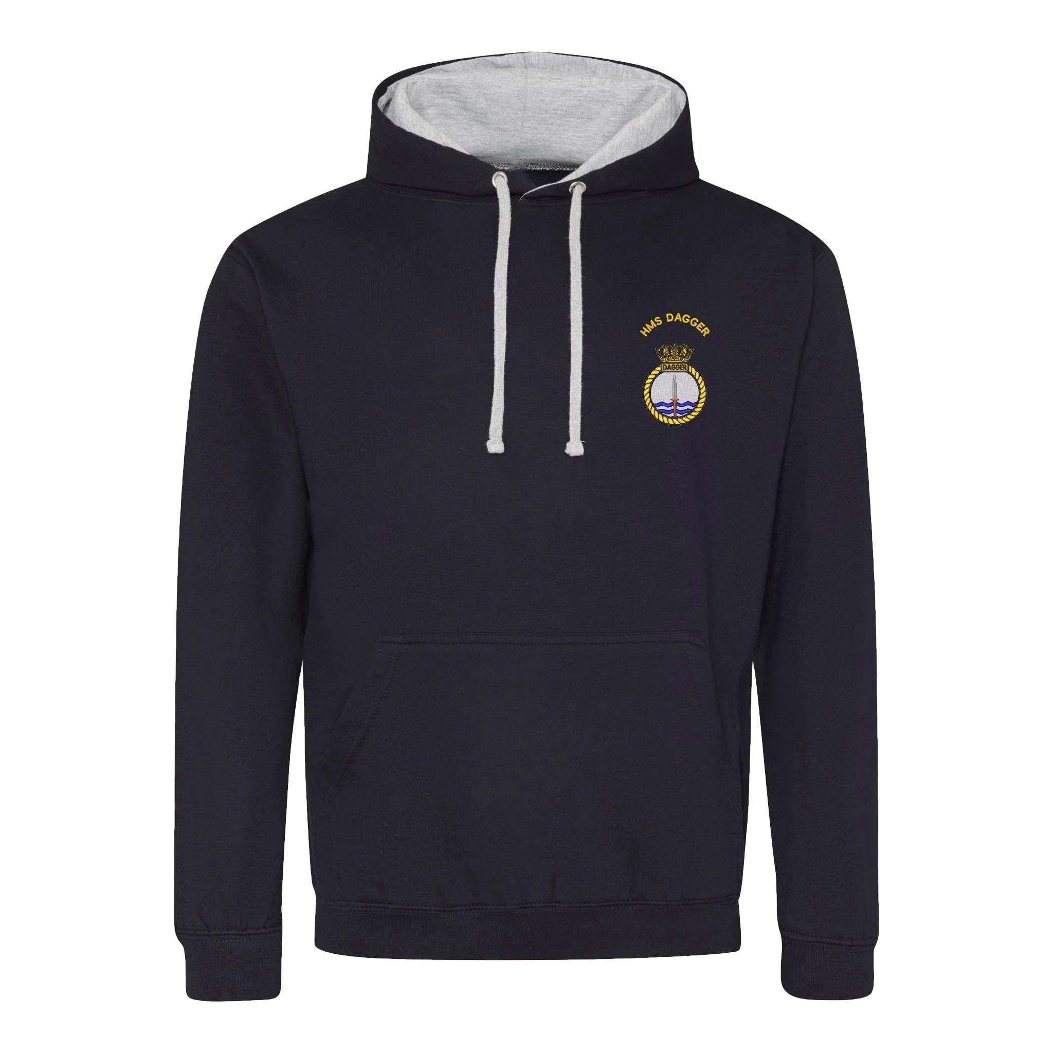 HMS Dagger Varsity Contrast Hoodie - Image 3