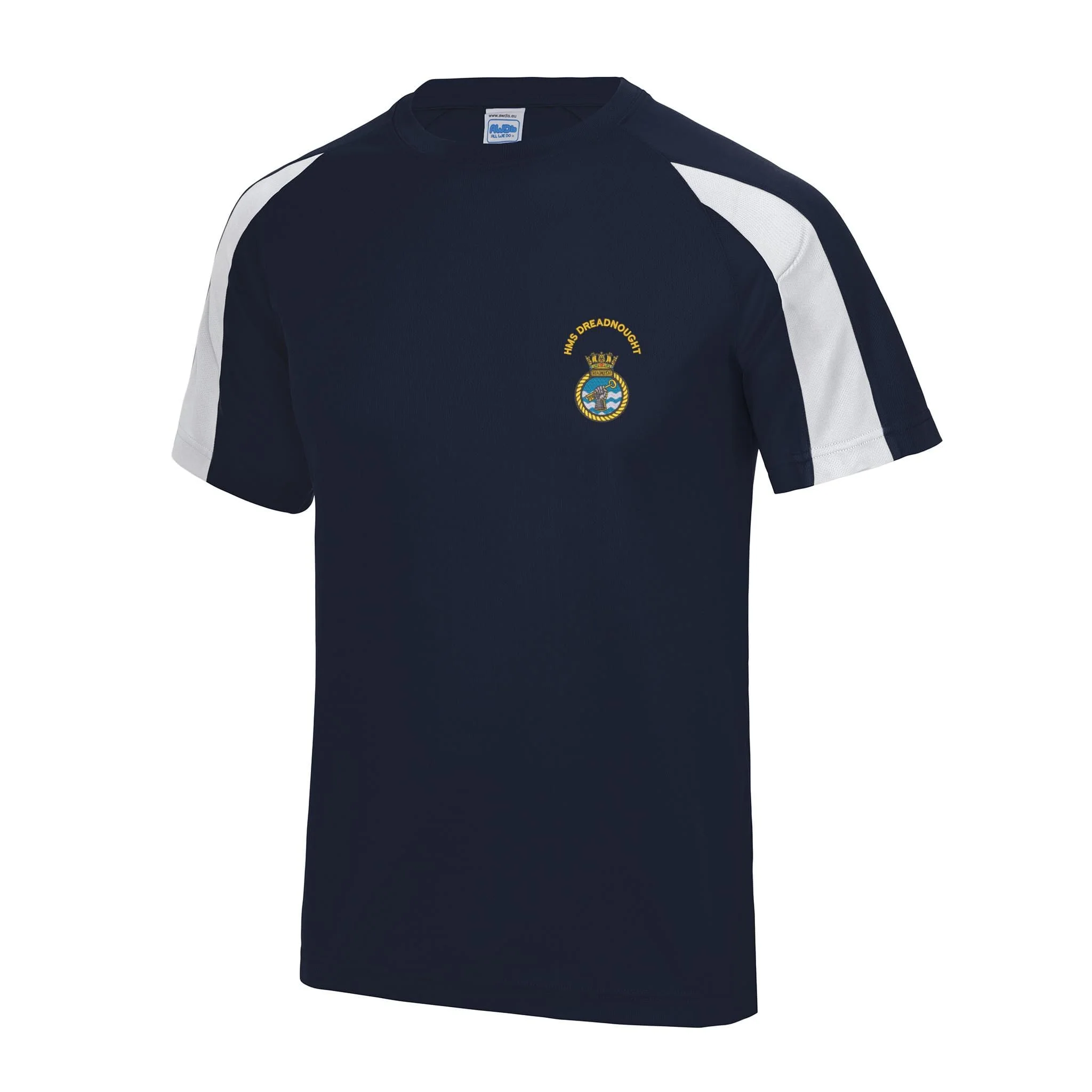 HMS Dreadnought Contrast Polyester T-Shirt - Image 3