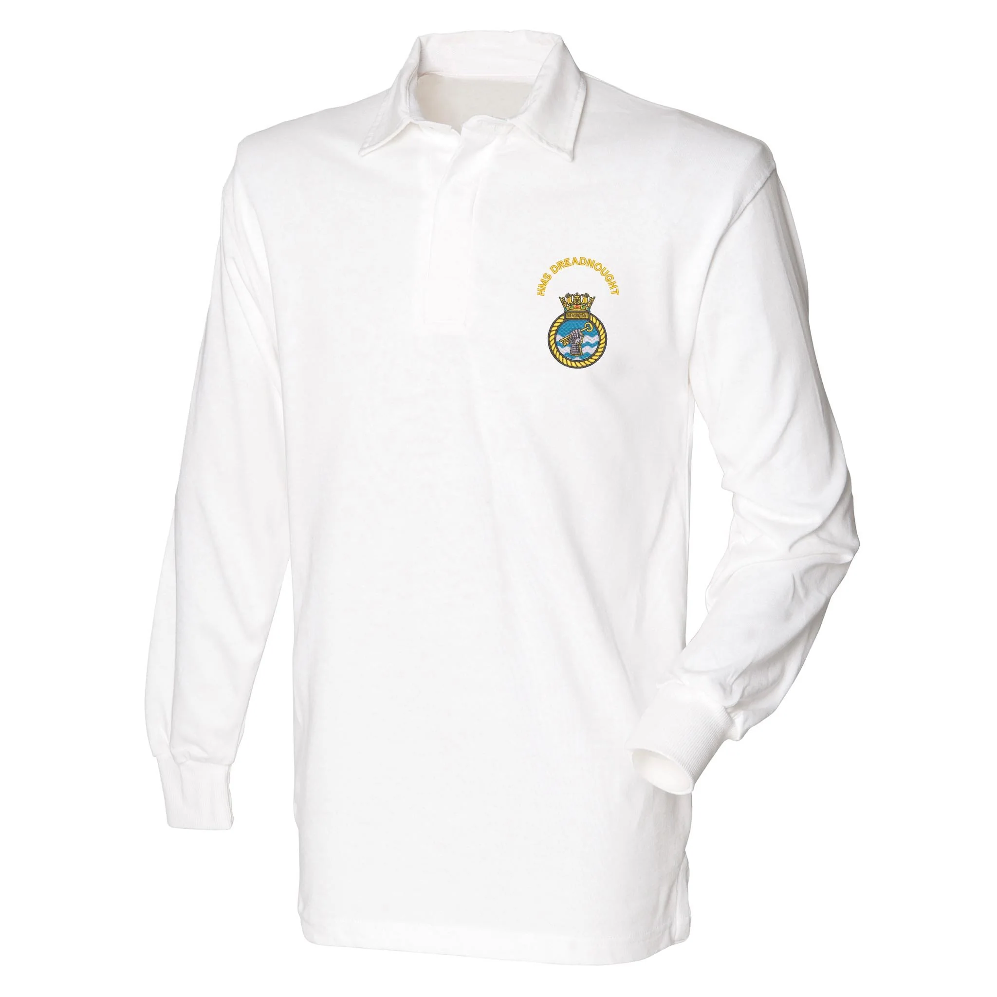 HMS Dreadnought Front Row Long Sleeve Rugby Shirt - Image 4