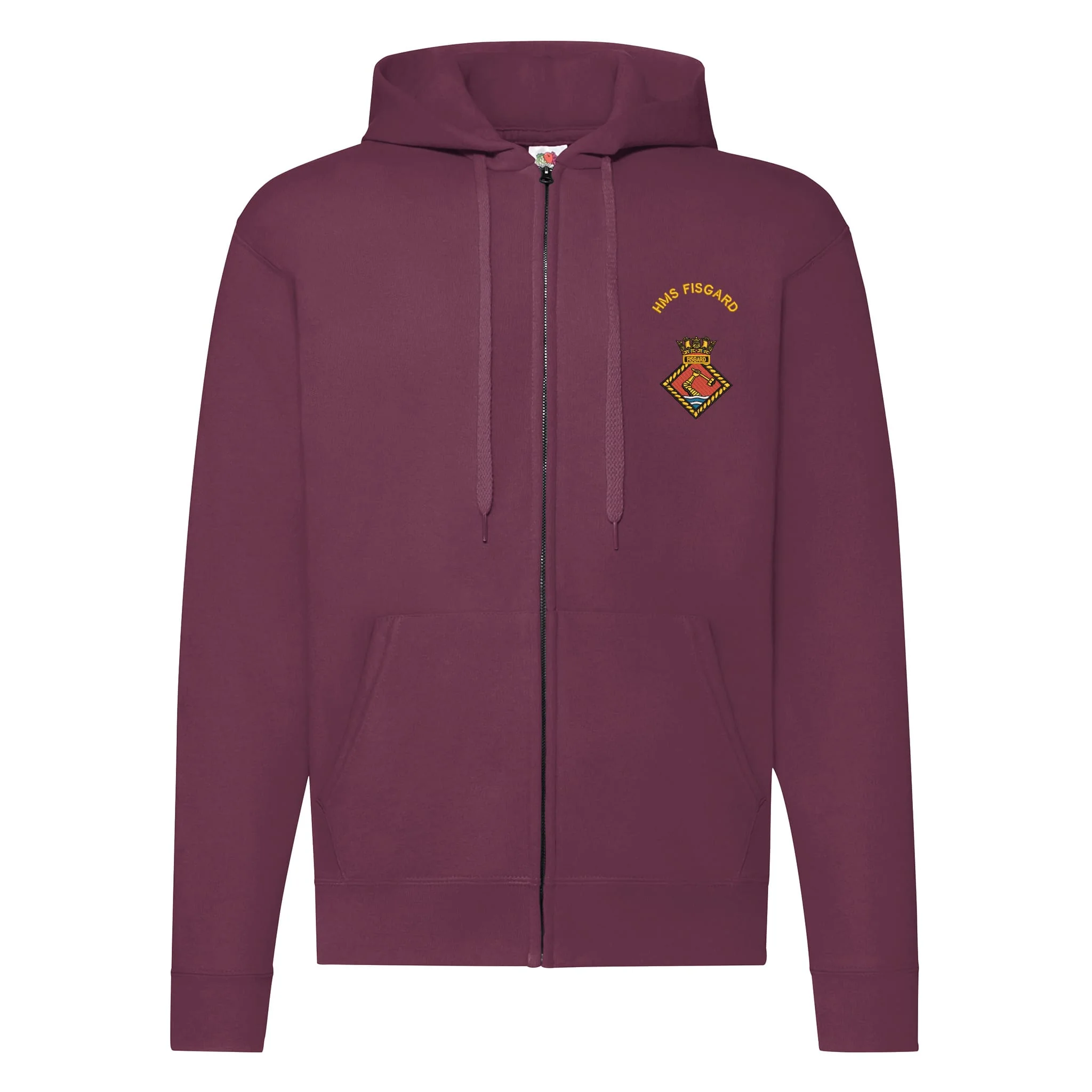 HMS Fisgard Zipped Hoodie - Image 2
