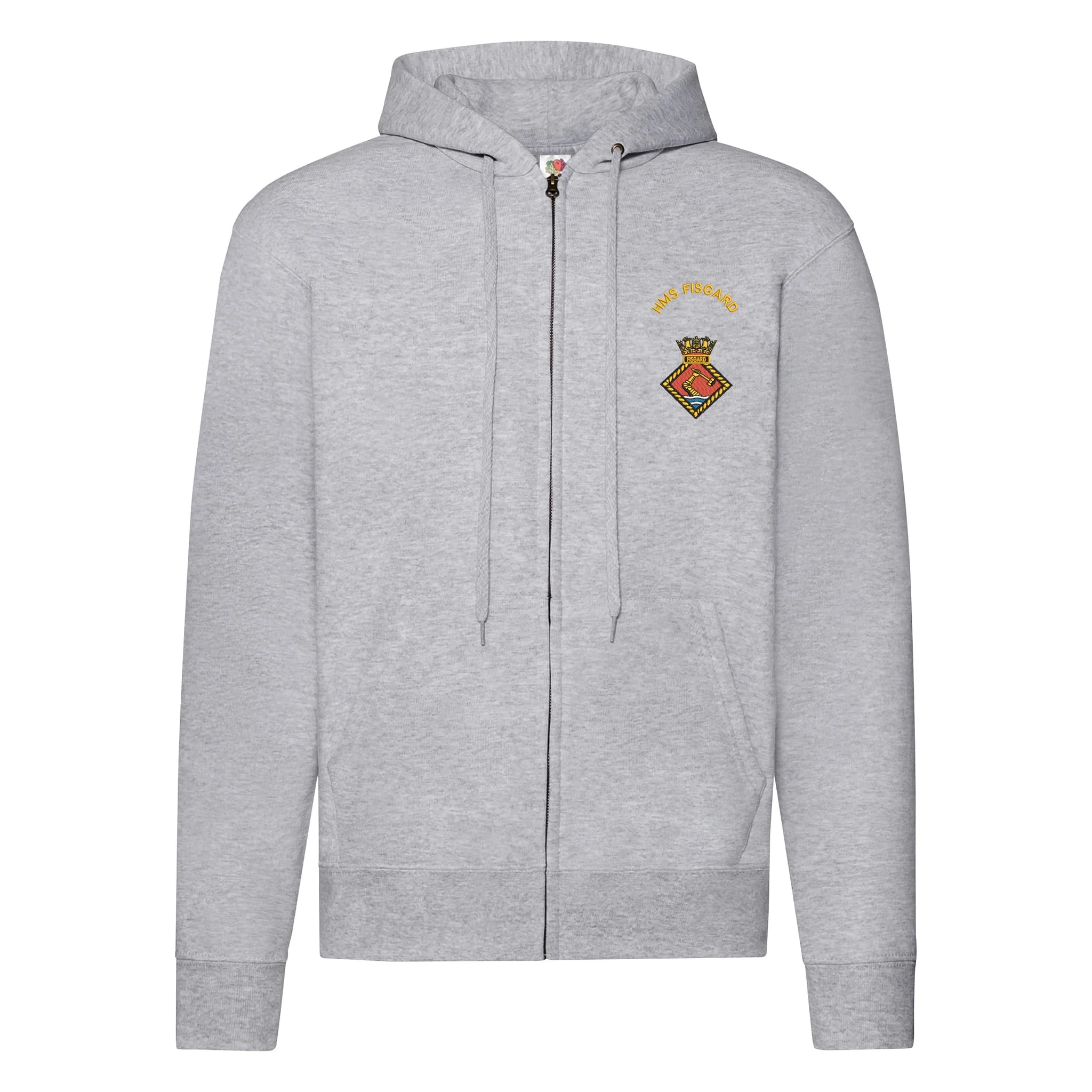 HMS Fisgard Zipped Hoodie - Image 4