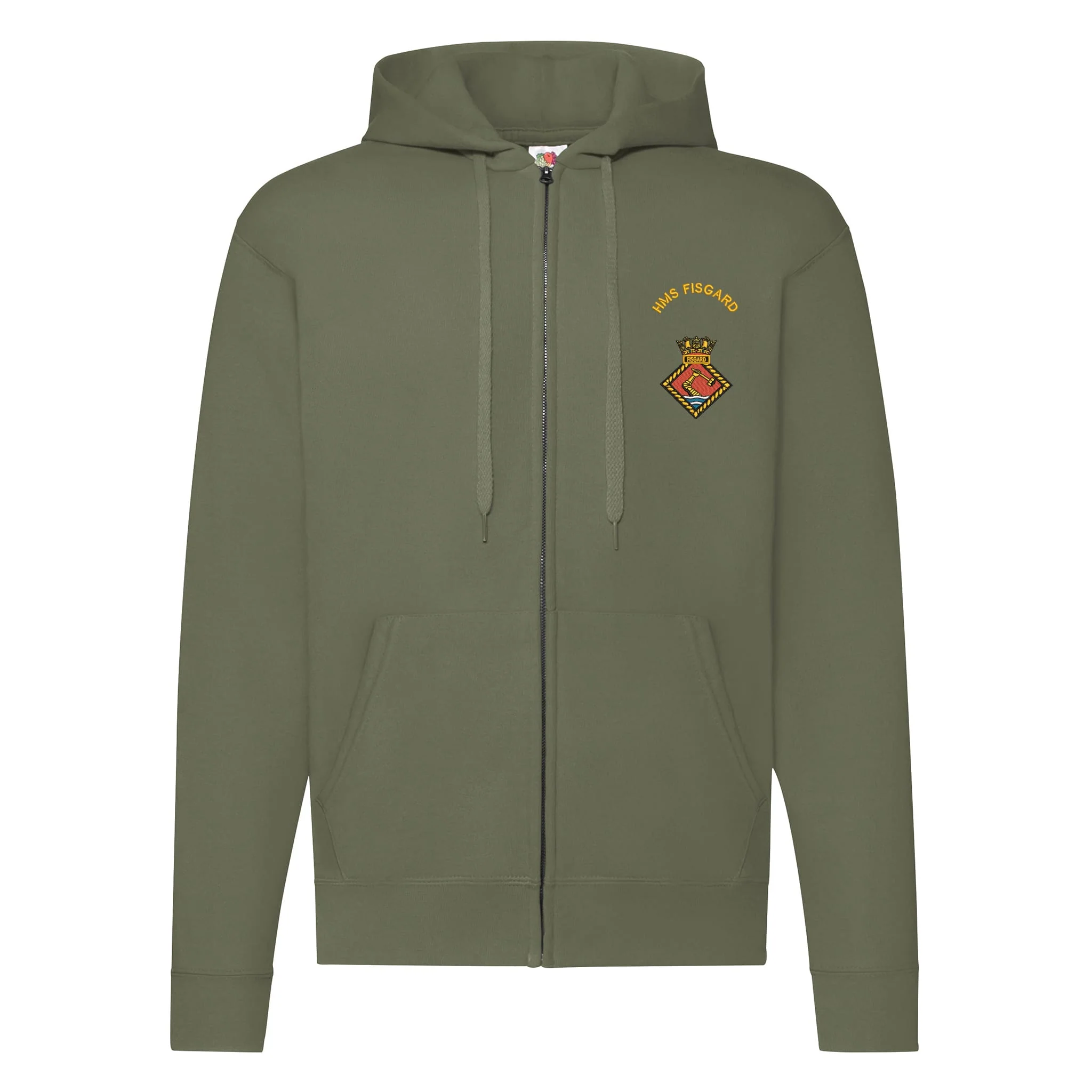 HMS Fisgard Zipped Hoodie - Image 5