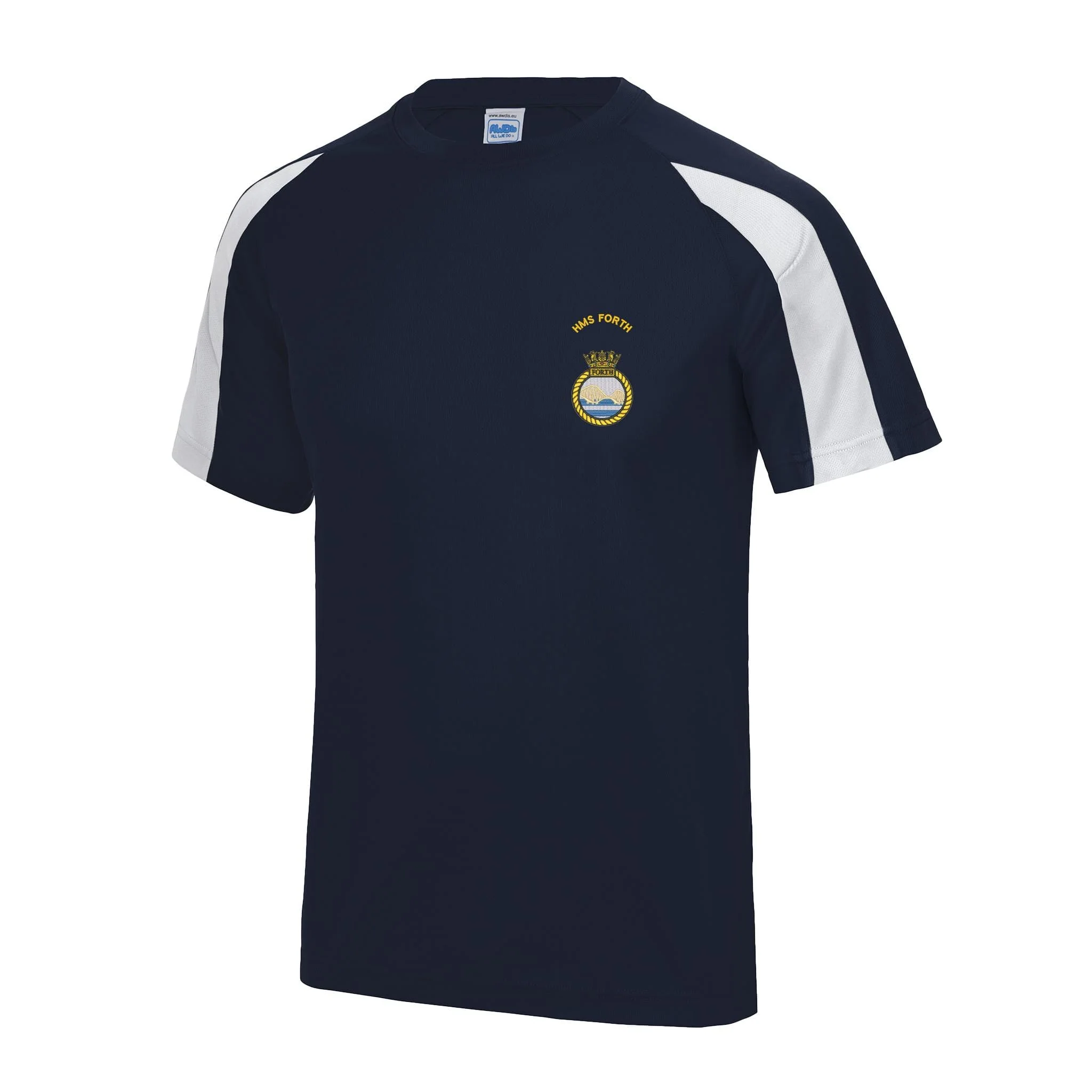 HMS Forth Contrast Polyester T-Shirt - Image 3