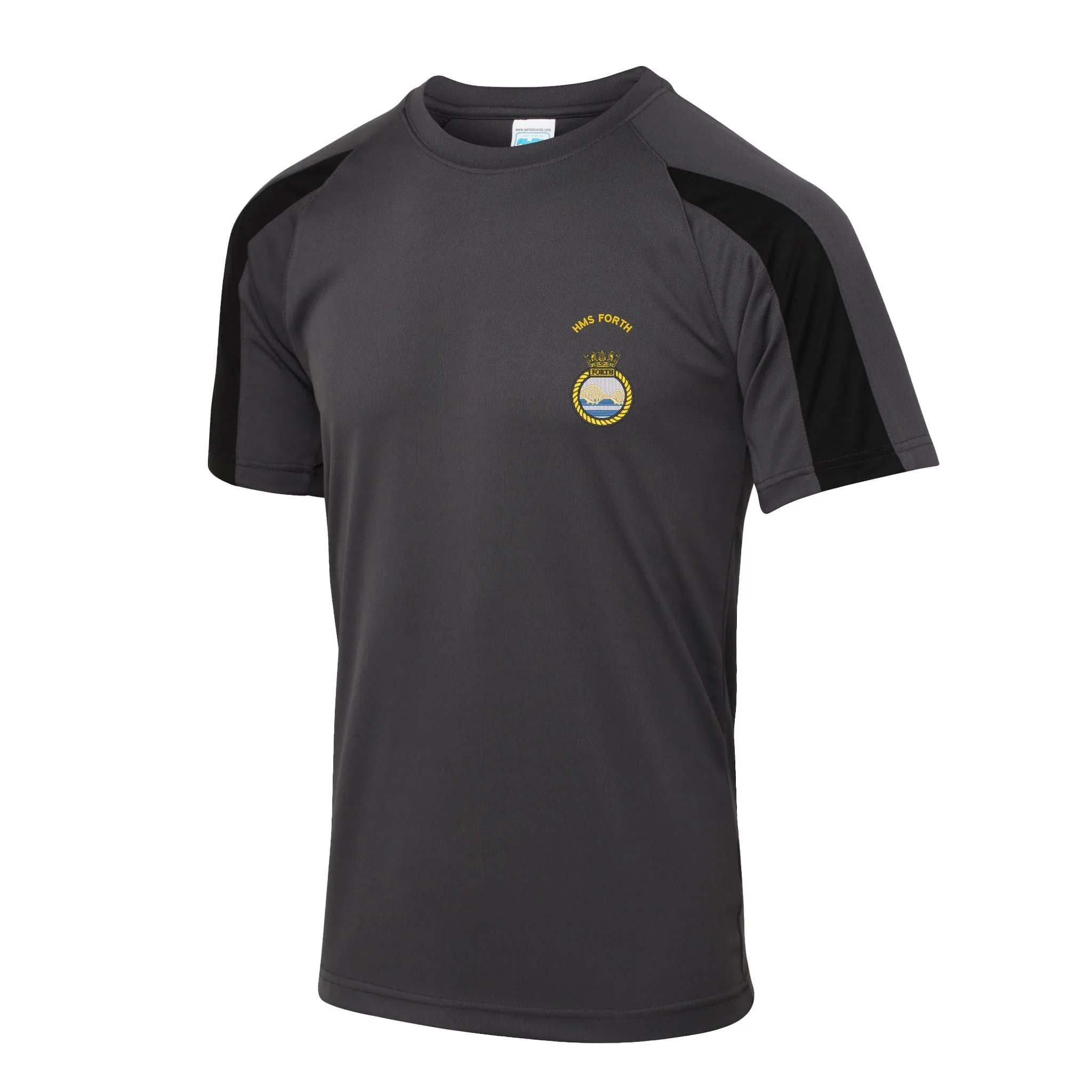 HMS Forth Contrast Polyester T-Shirt - Image 6