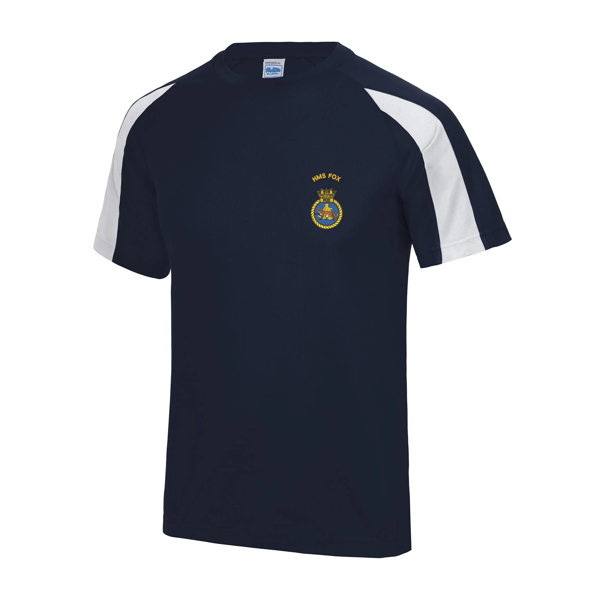 HMS Fox Contrast Polyester T-Shirt - Image 3