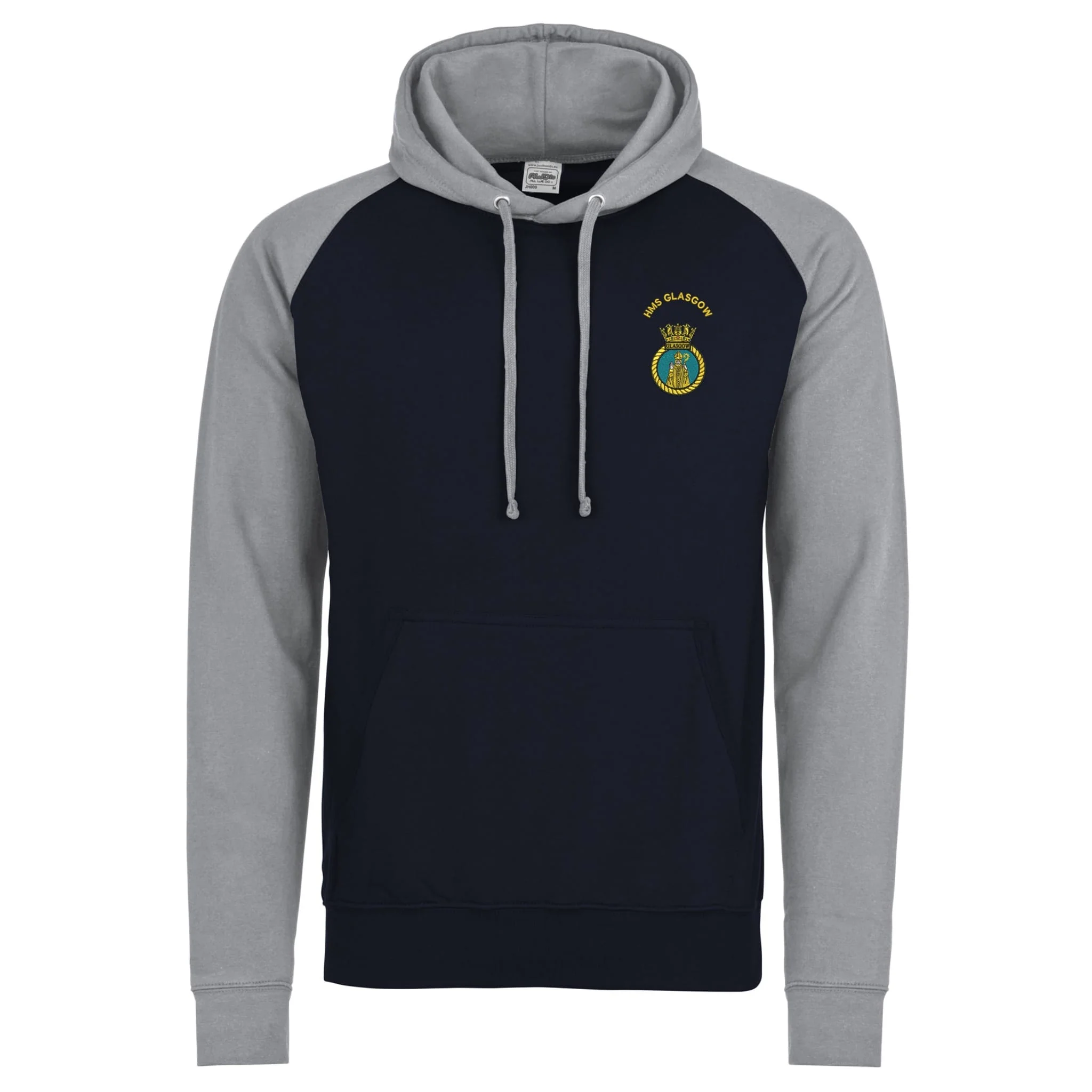 HMS Glasgow Contrast Hoodie - Image 4
