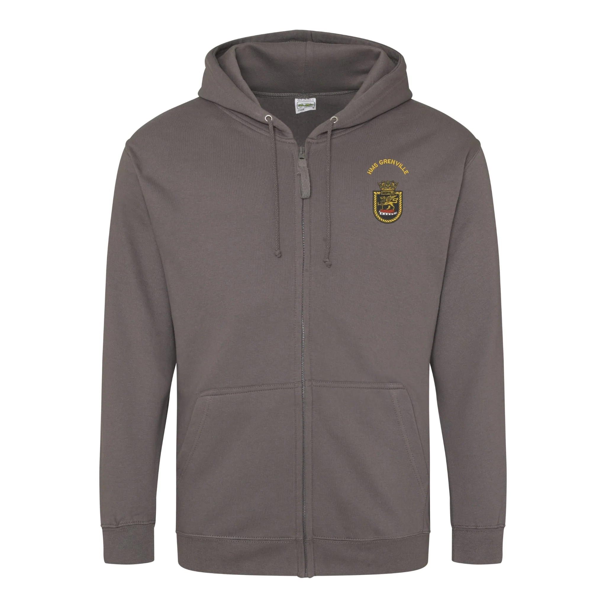 HMS Grenville Zipped Hoodie - Image 3