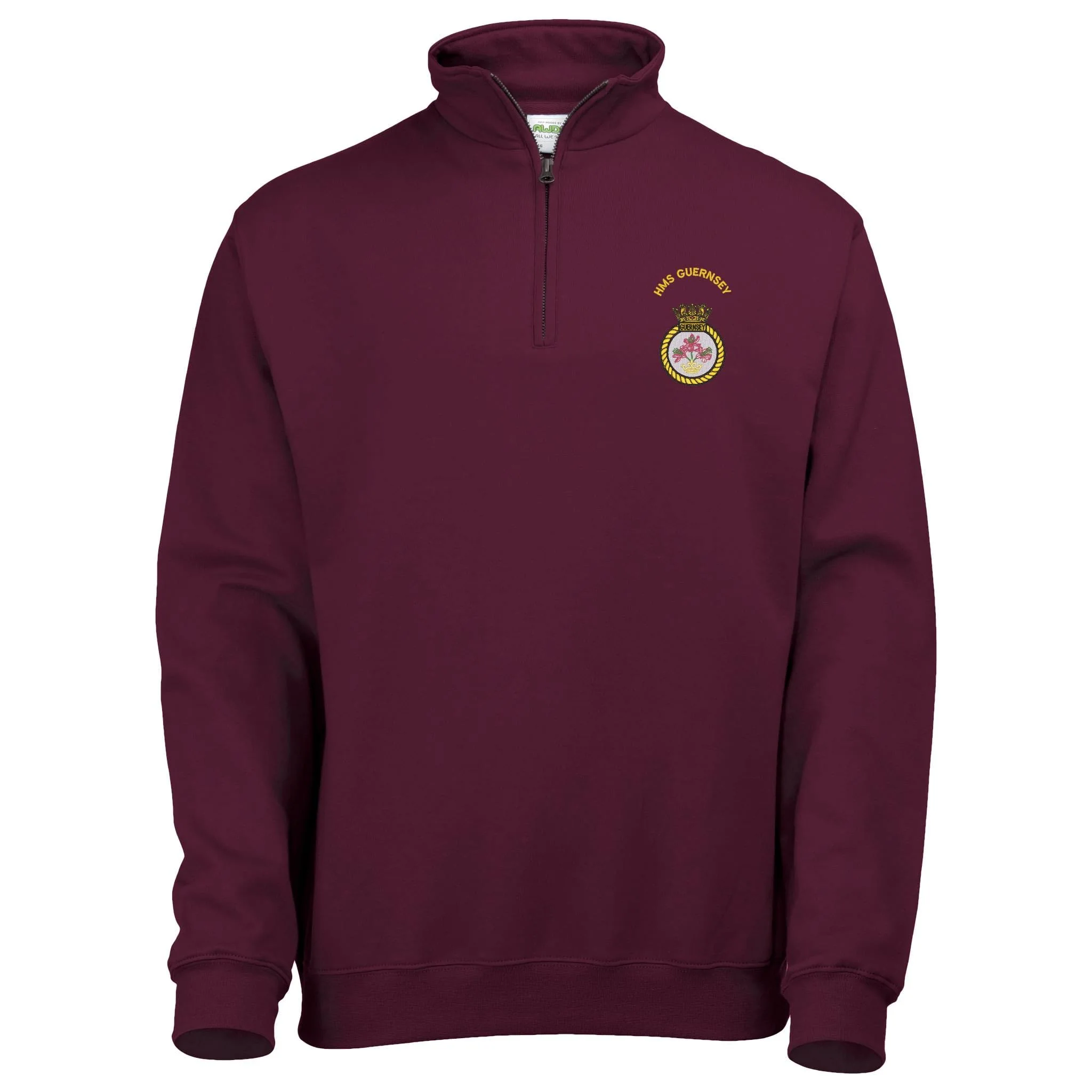 HMS Guernsey Quarter Zip Sweatshirt - Image 2
