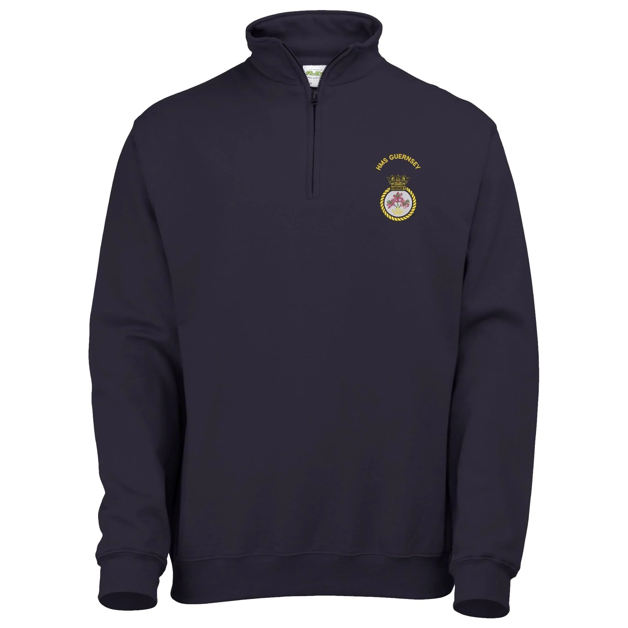 HMS Guernsey Quarter Zip Sweatshirt - Image 5