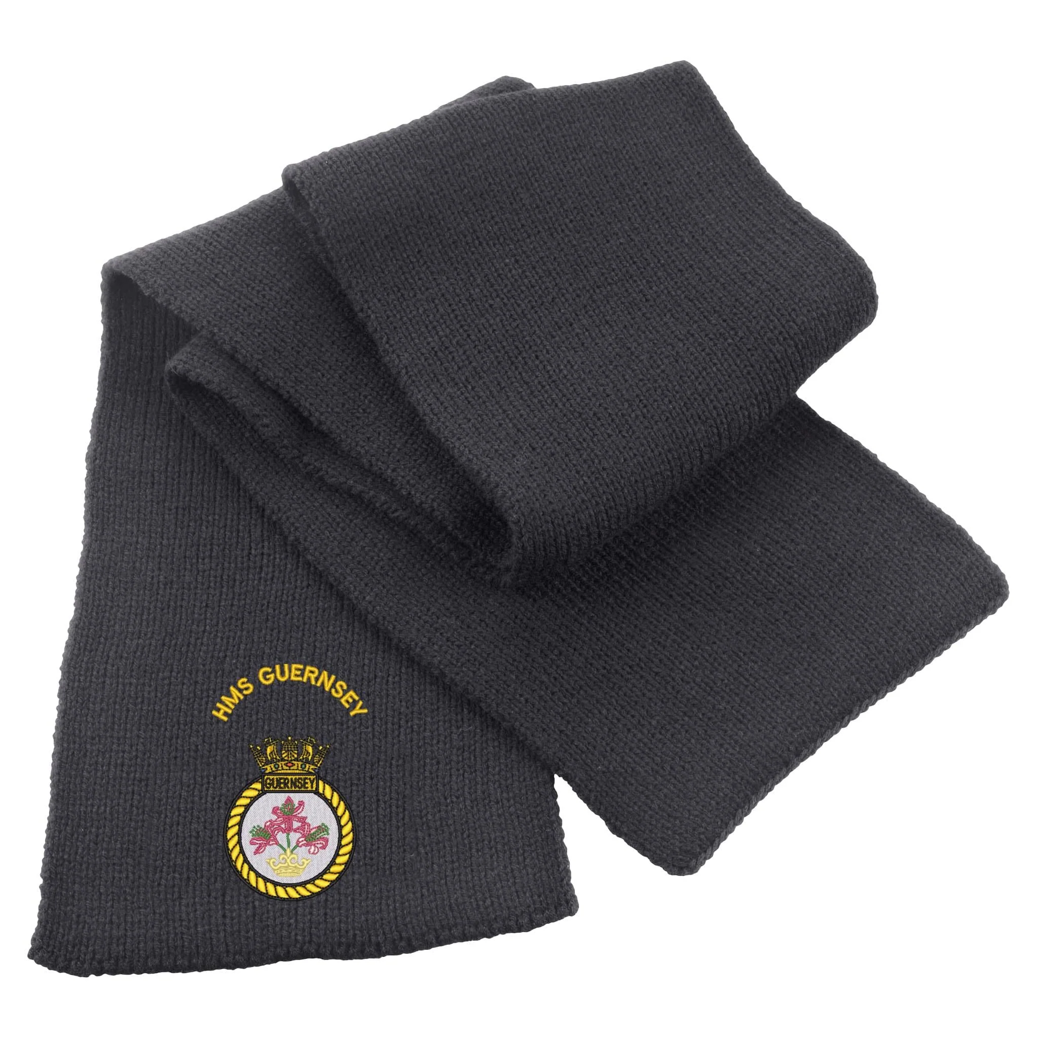 HMS Guernsey Heavy Knit Scarf - Image 2