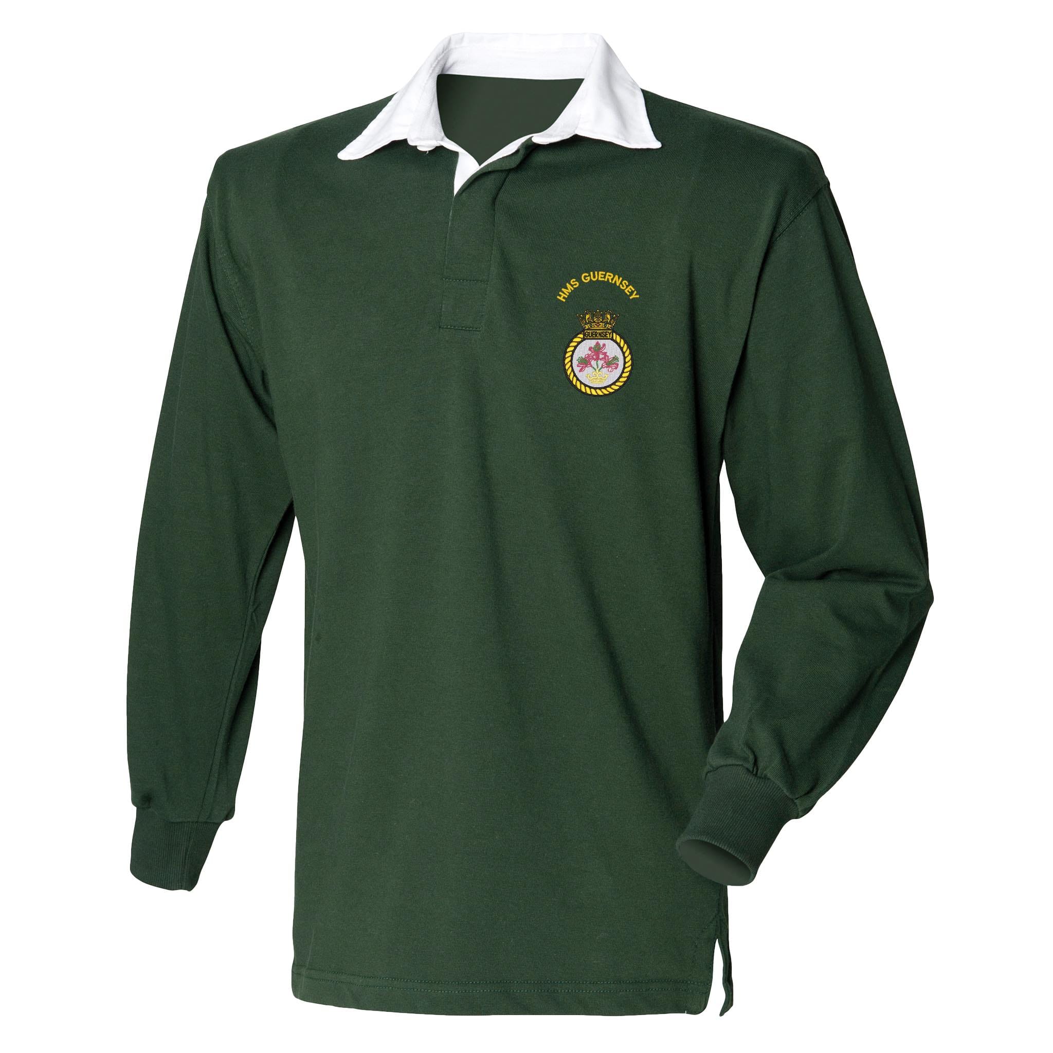 HMS Guernsey Front Row Long Sleeve Rugby Shirt