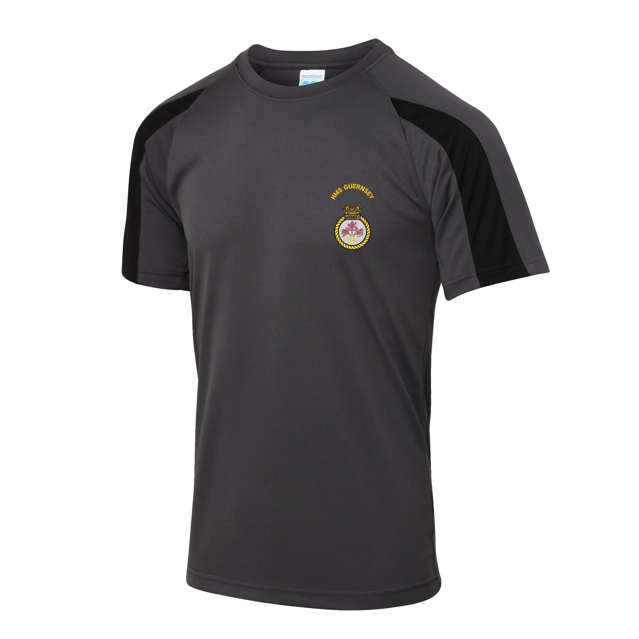 HMS Guernsey Contrast Polyester T-Shirt - Image 6