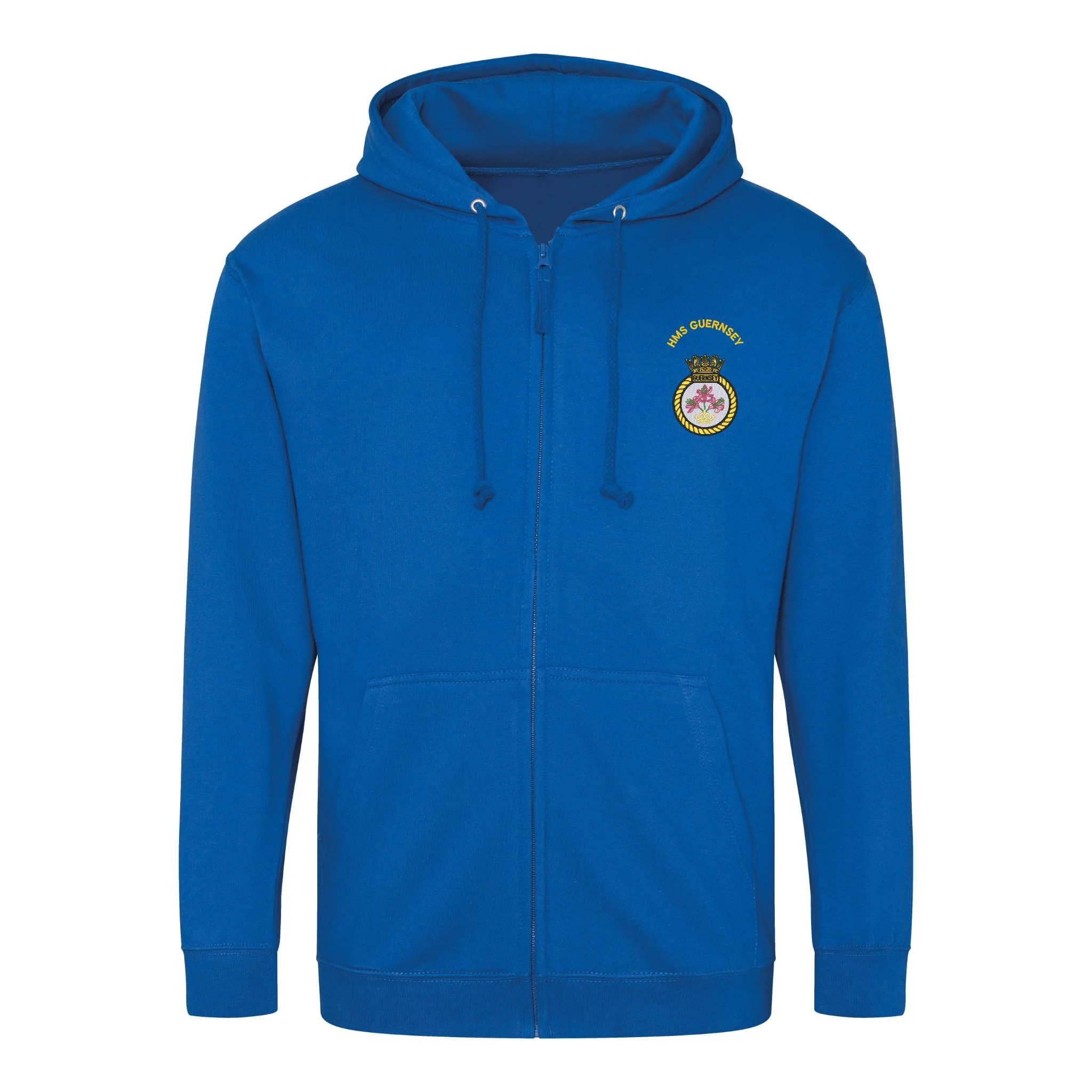 HMS Guernsey Zipped Hoodie - Image 2