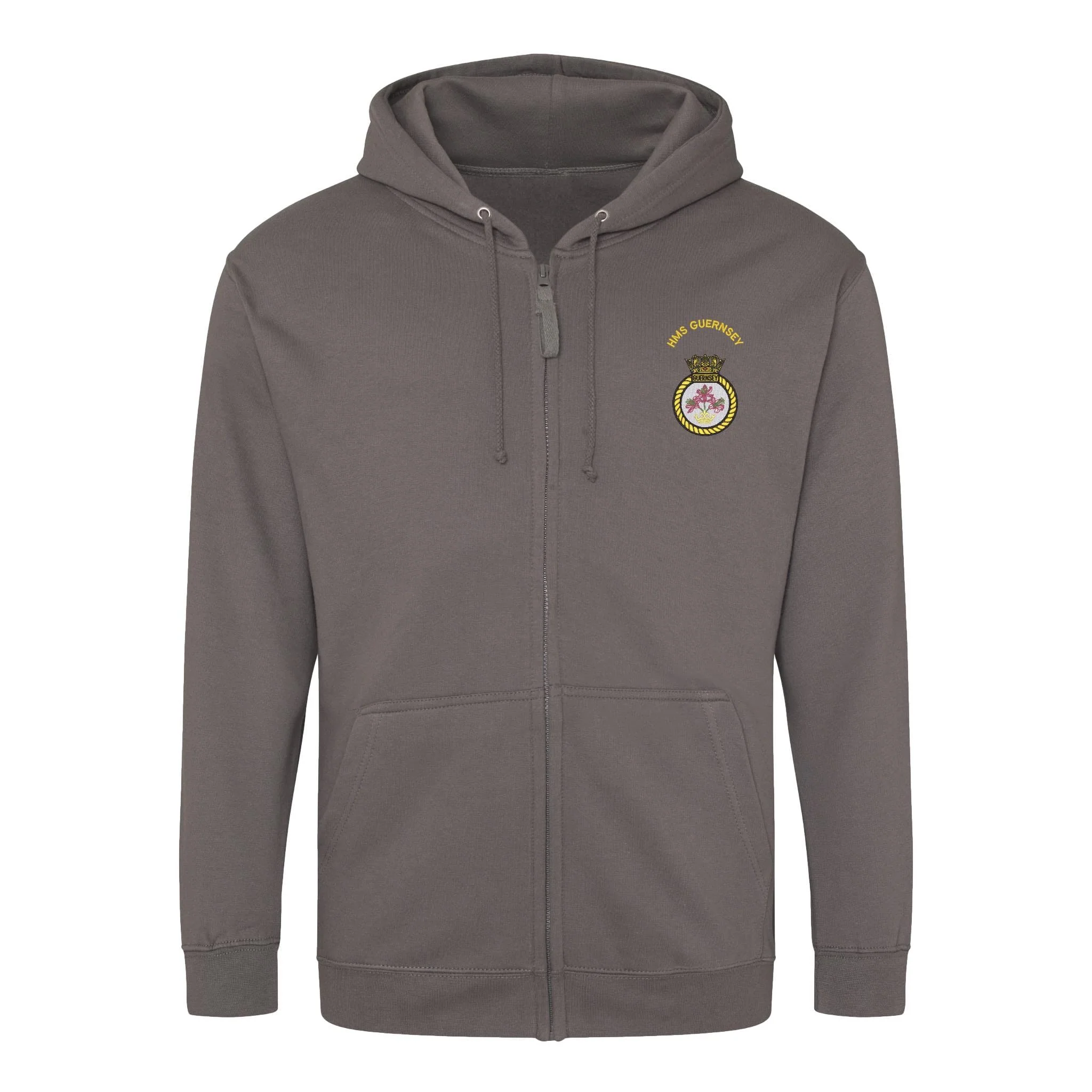 HMS Guernsey Zipped Hoodie - Image 5