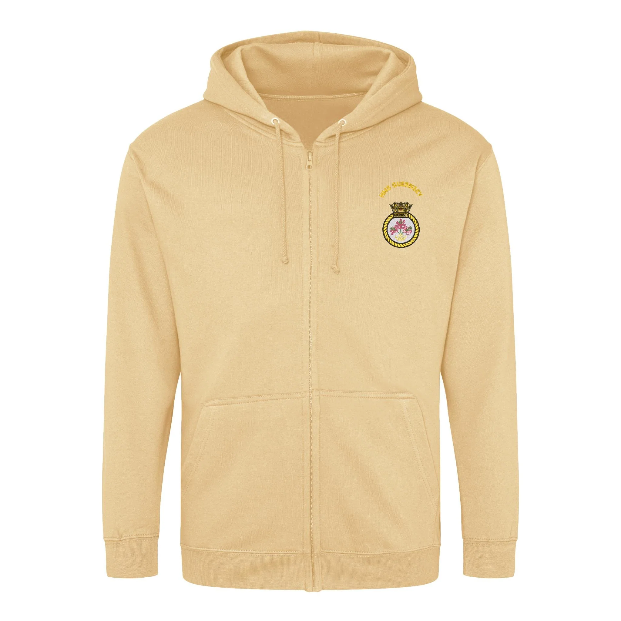 HMS Guernsey Zipped Hoodie - Image 6