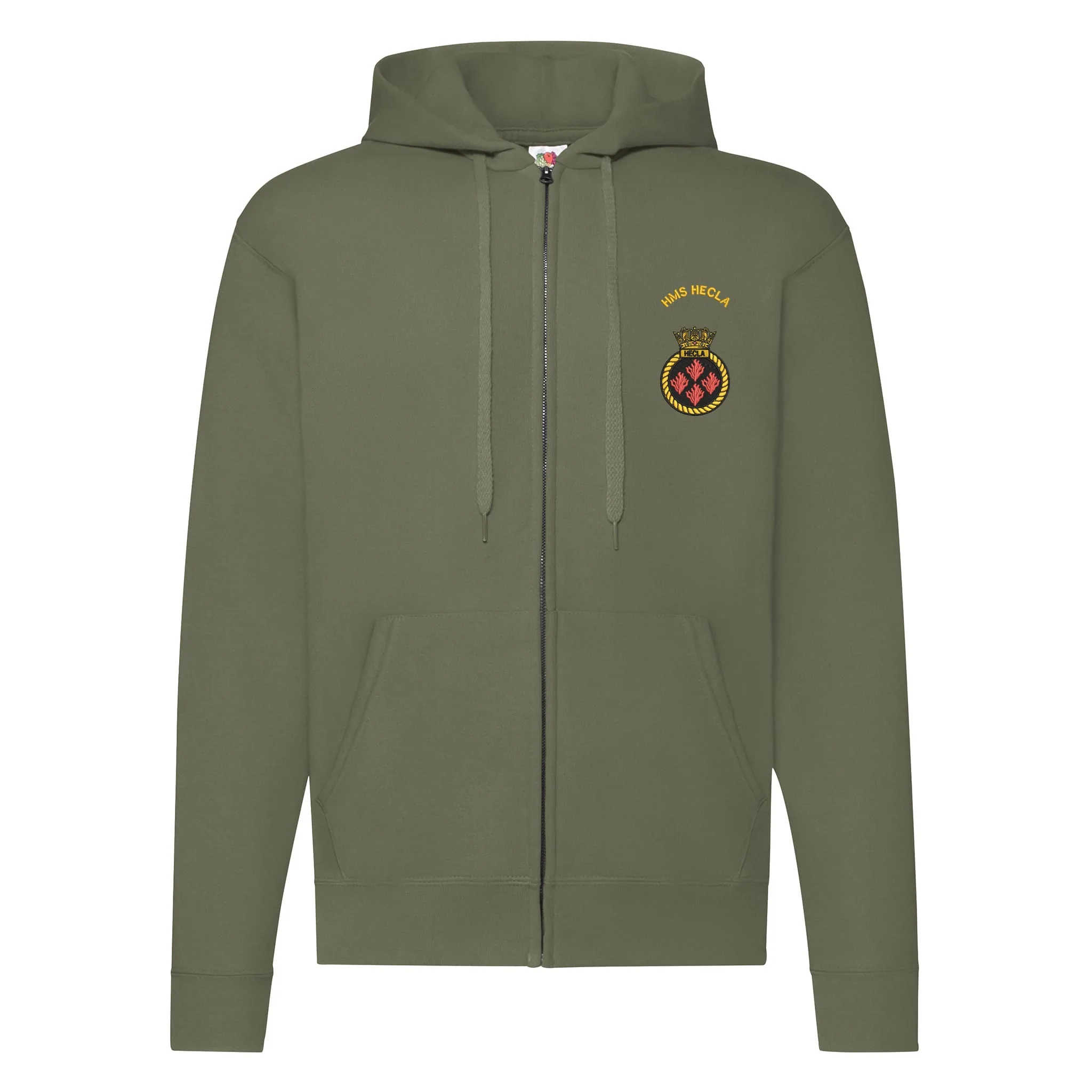 HMS Hecla Zipped Hoodie - Image 5