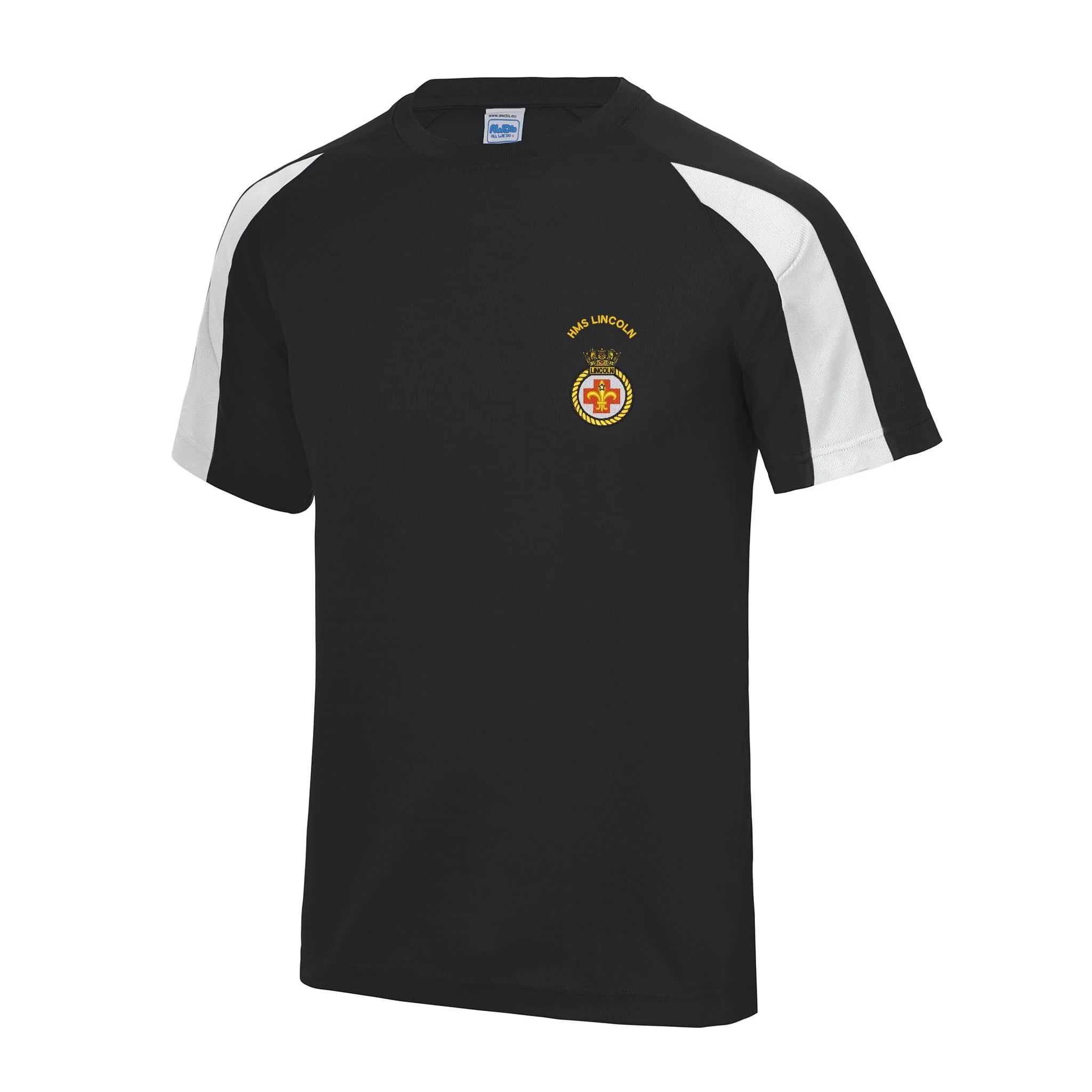 HMS Lincoln Contrast Polyester T-Shirt - Image 2