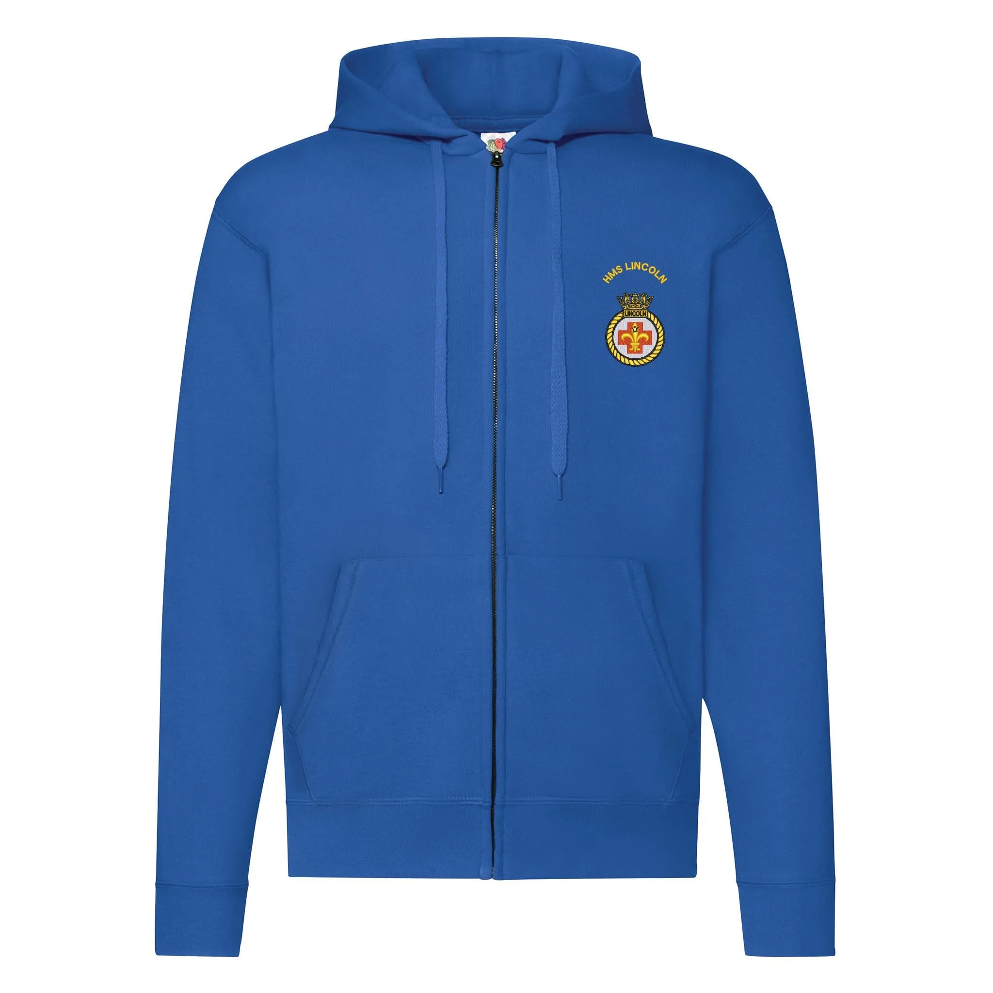 HMS Lincoln Zipped Hoodie - Image 2