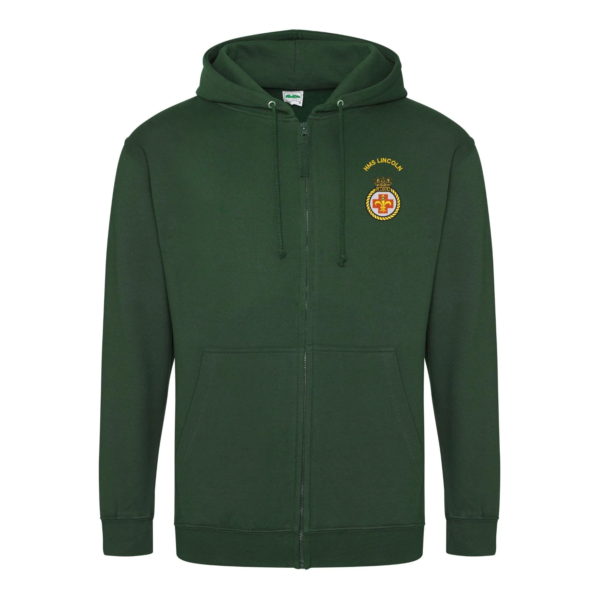 HMS Lincoln Zipped Hoodie - Image 4
