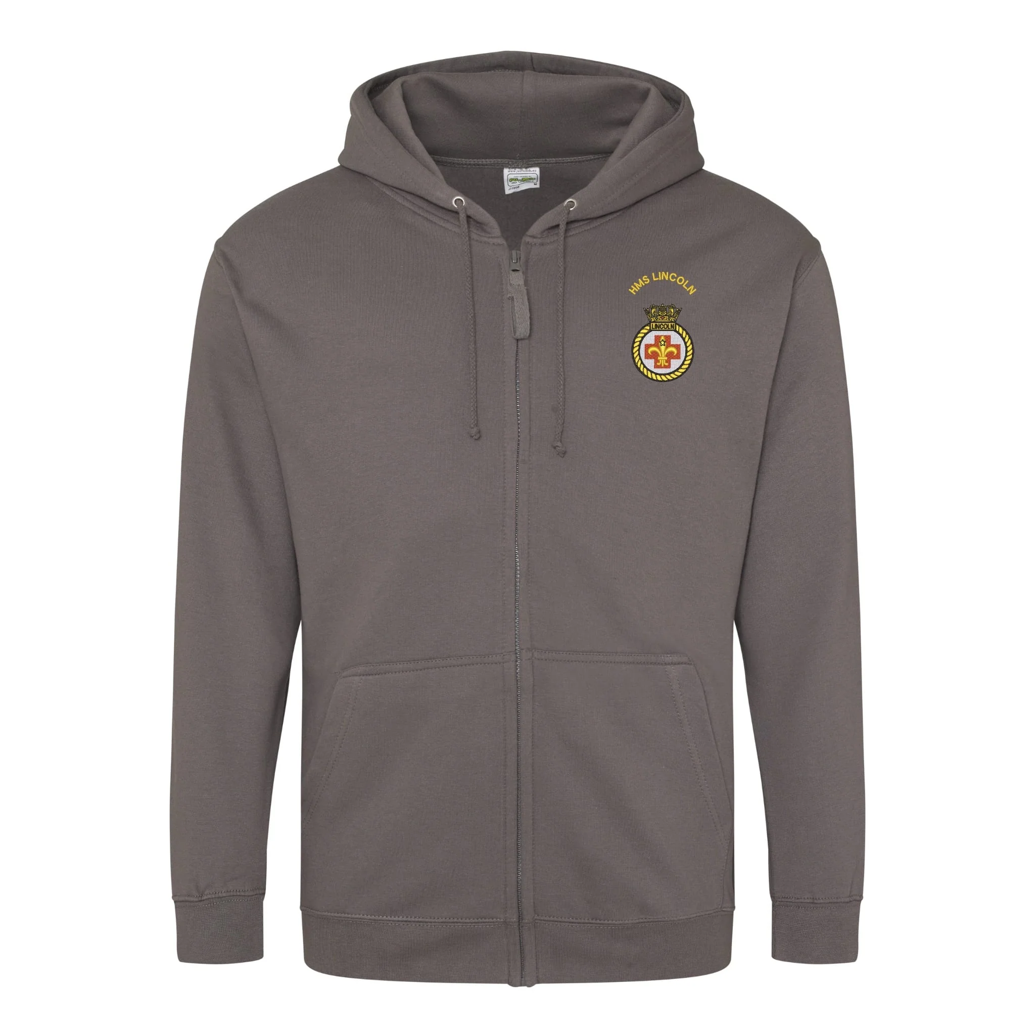 HMS Lincoln Zipped Hoodie - Image 5