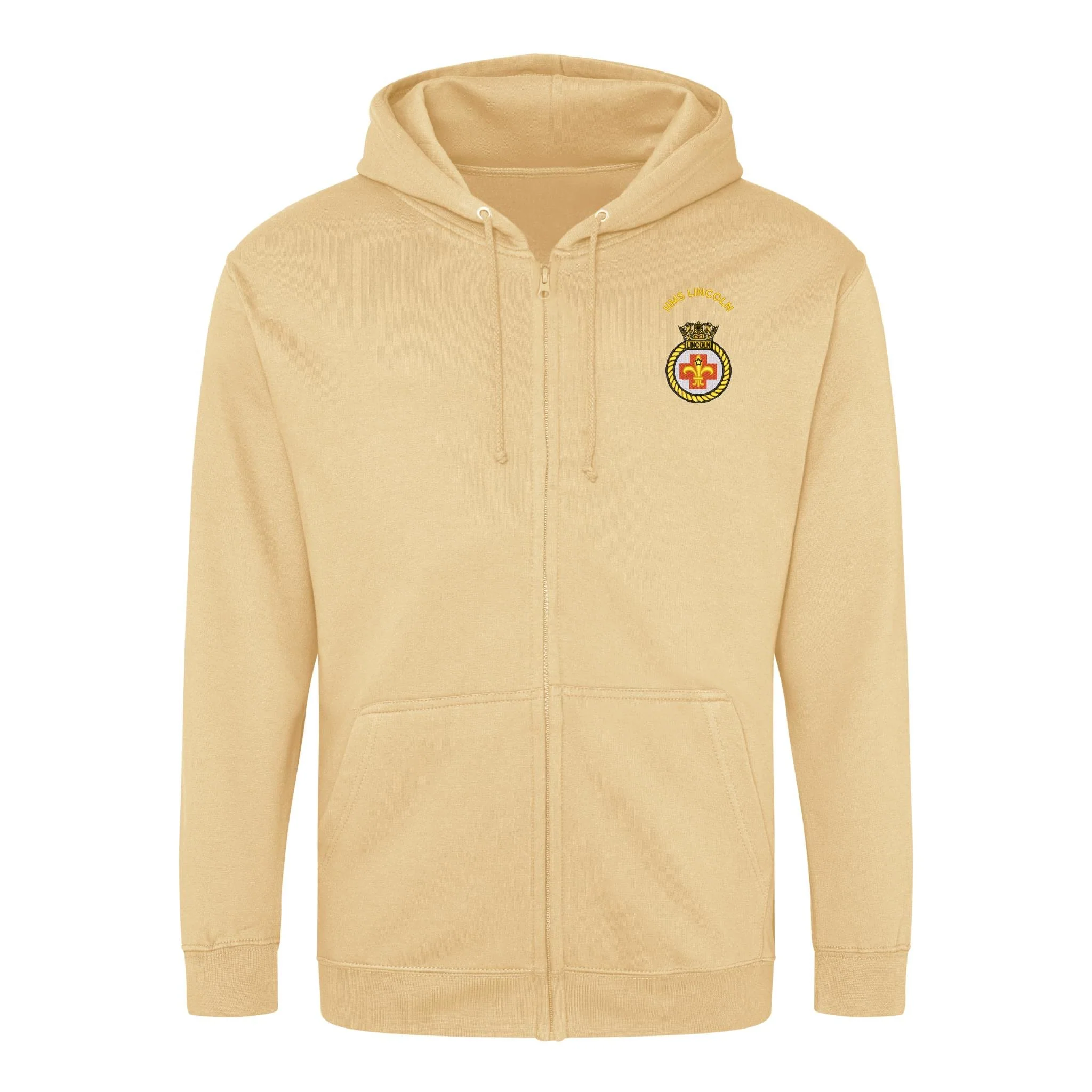HMS Lincoln Zipped Hoodie - Image 6