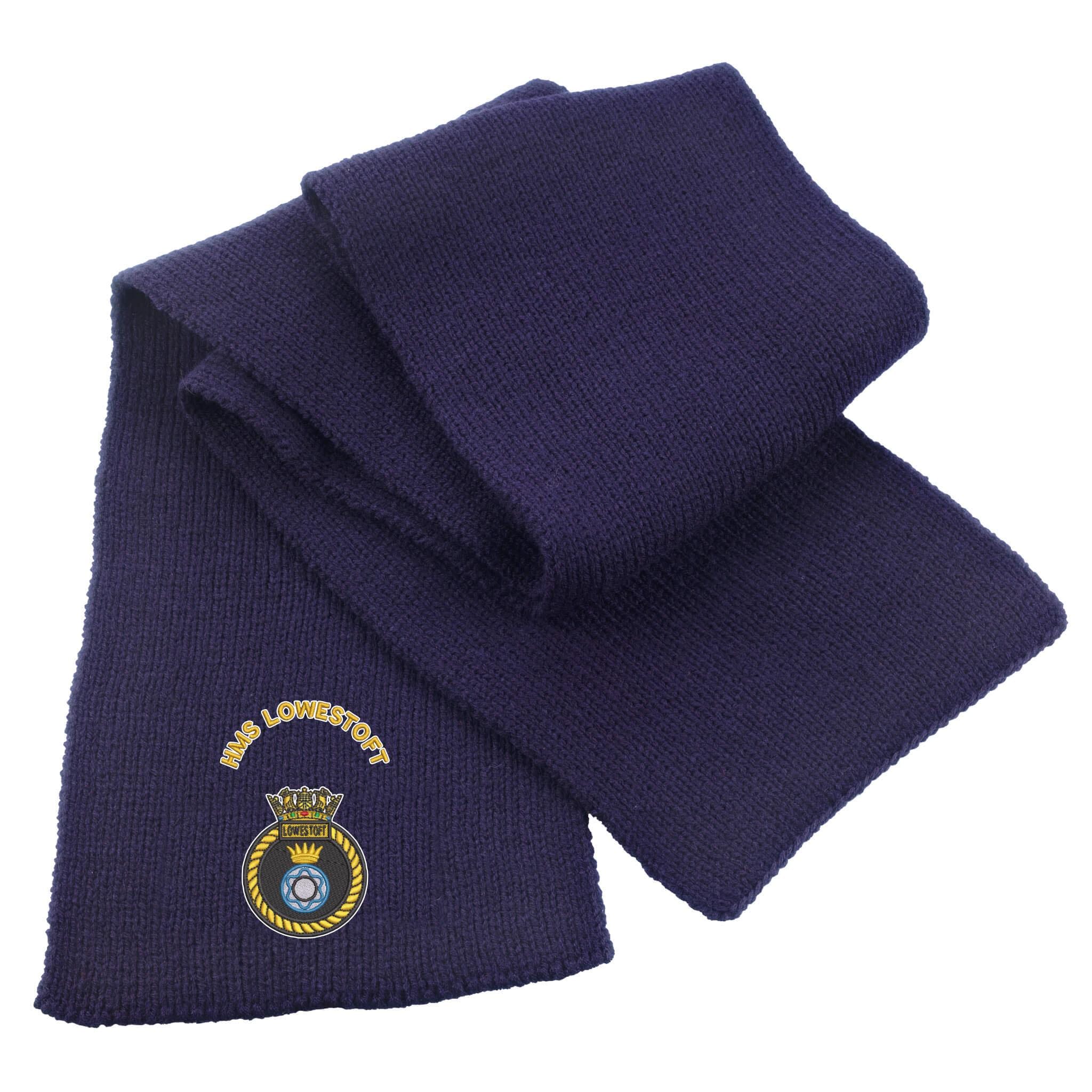 HMS Lowestoft Heavy Knit Scarf - Image 3