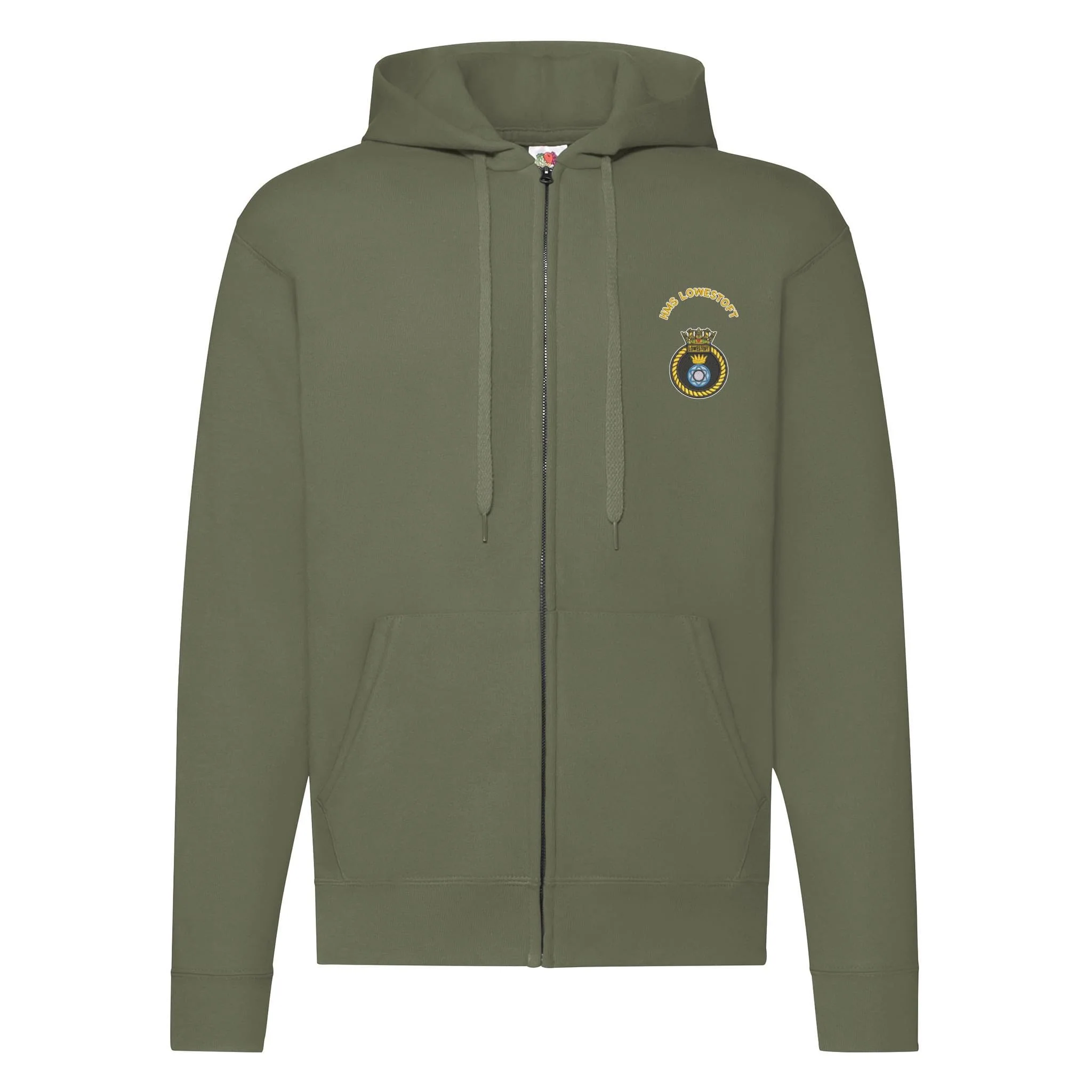 HMS Lowestoft Zipped Hoodie - Image 3