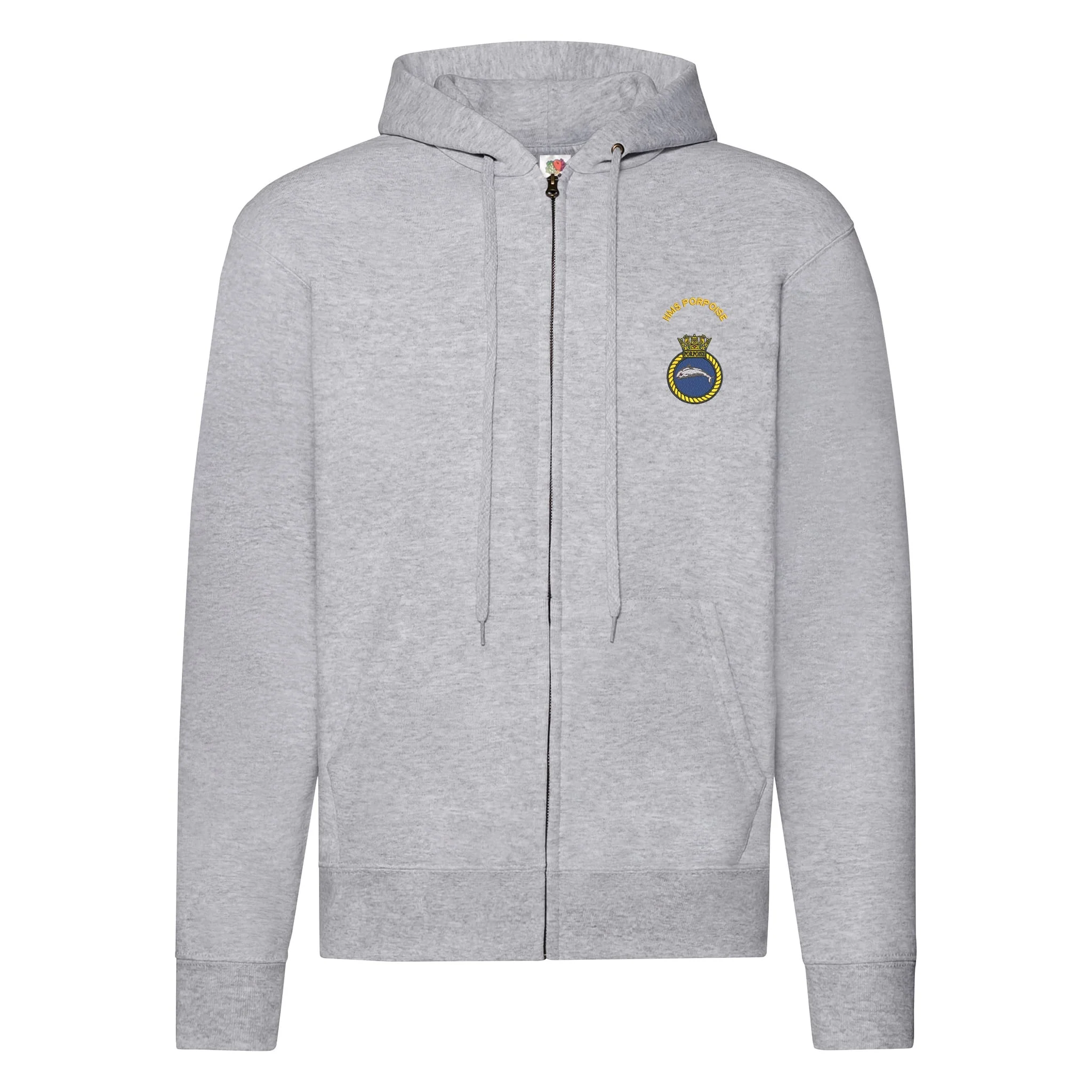 HMS Porpoise Zipped Hoodie - Image 4