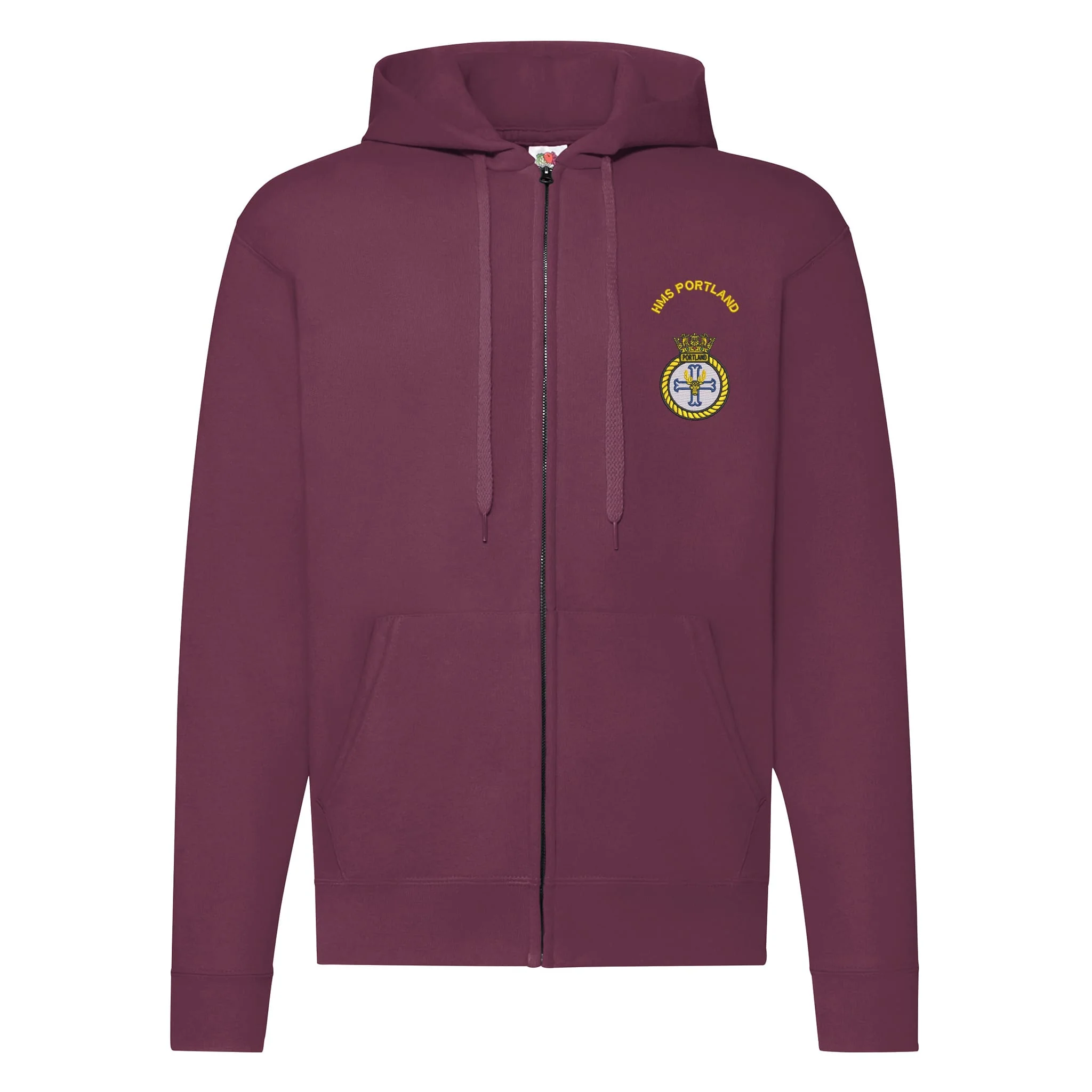 HMS Portland Zipped Hoodie - Image 2
