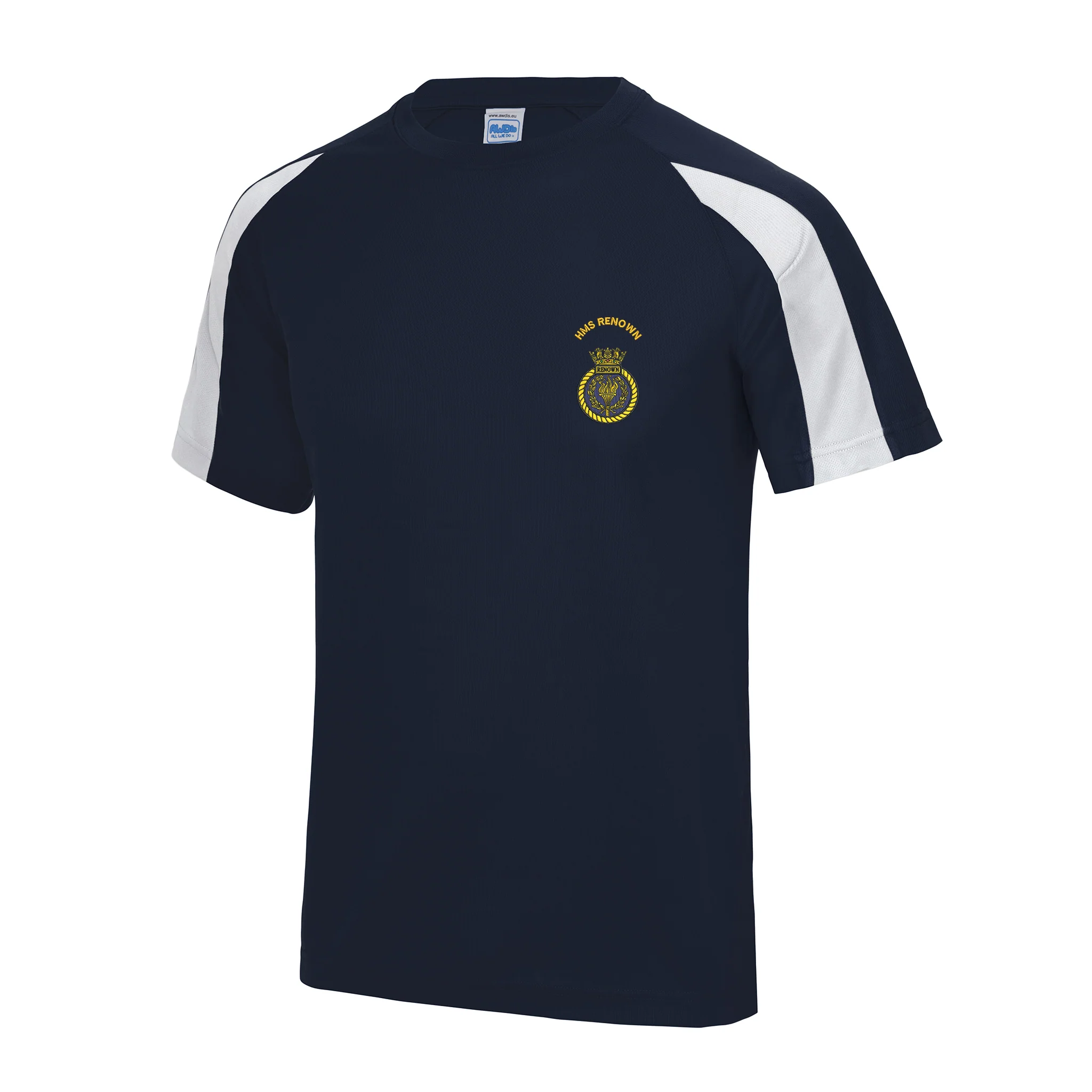 HMS Renown Contrast Polyester T-Shirt - Image 4