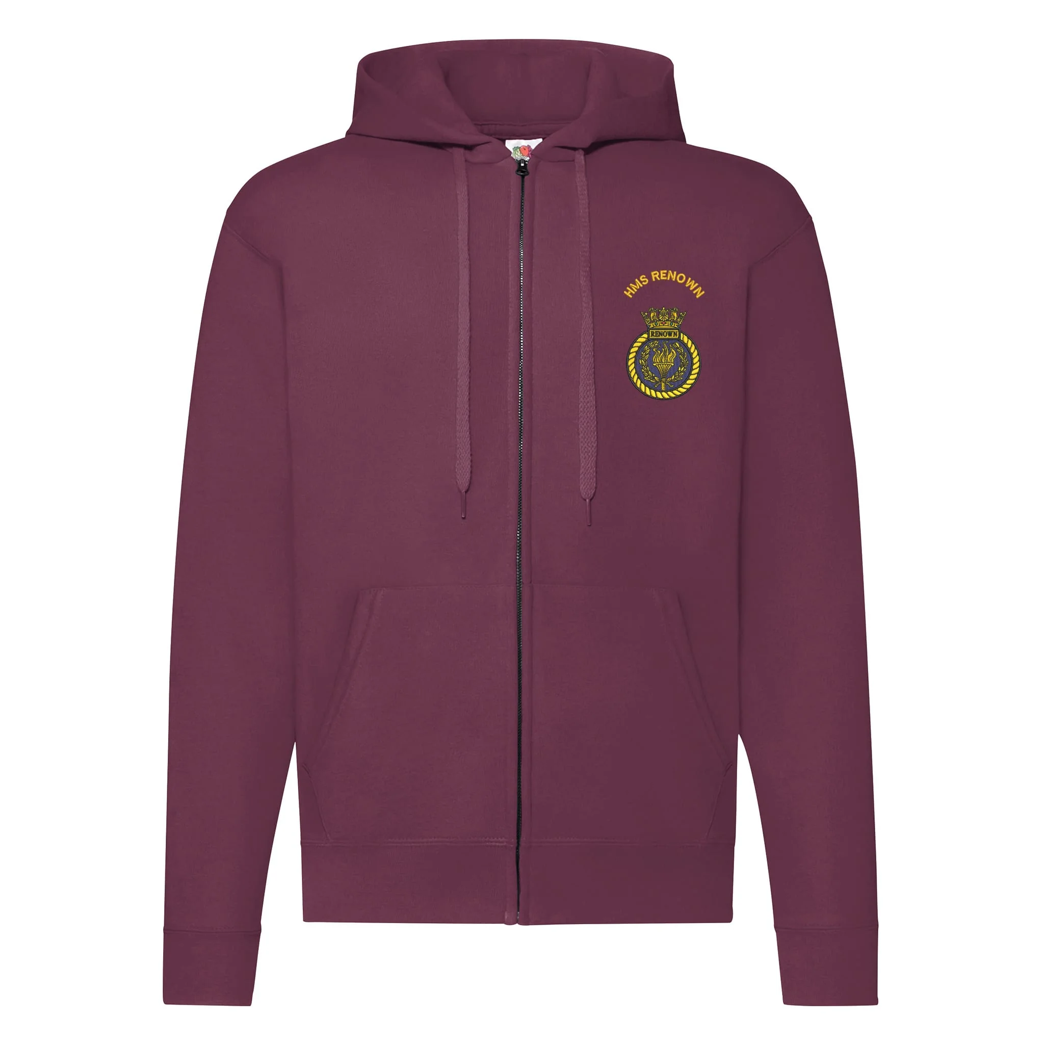 HMS Renown Zipped Hoodie - Image 2
