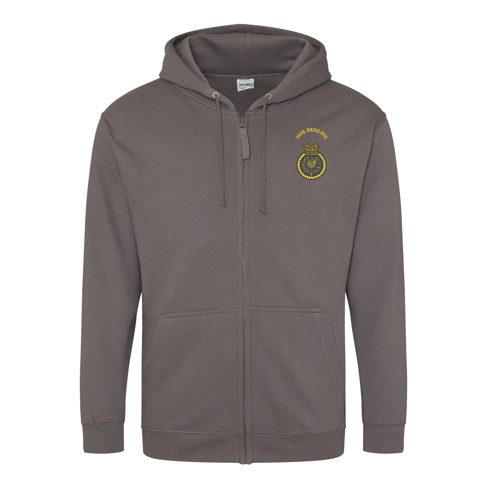 HMS Renown Zipped Hoodie - Image 3