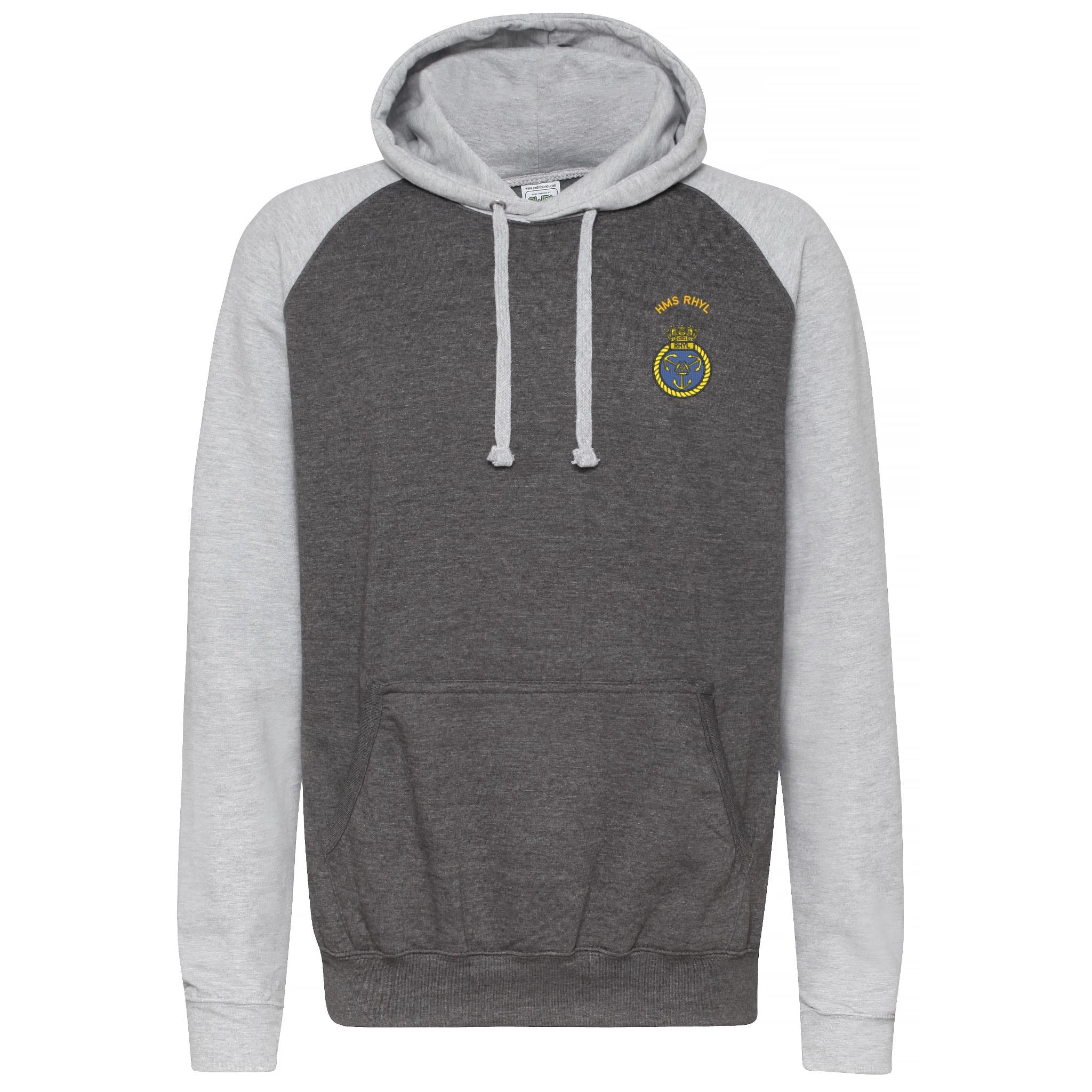 HMS Rhyl Contrast Hoodie - Image 3