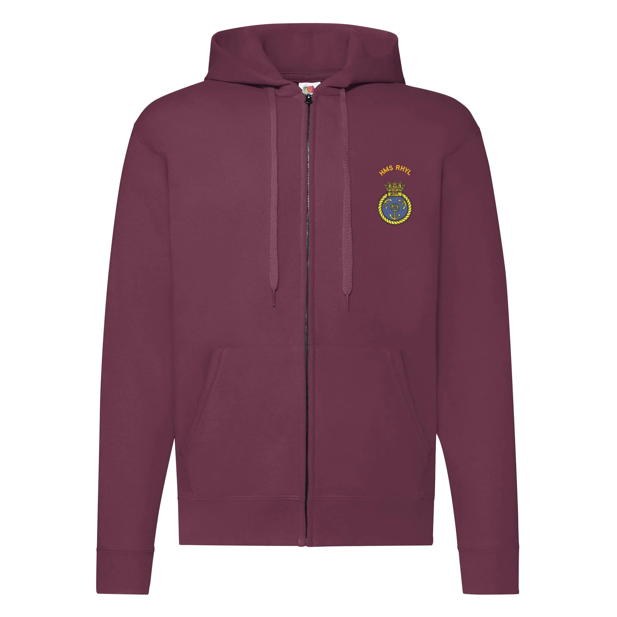 HMS Rhyl Zipped Hoodie - Image 4