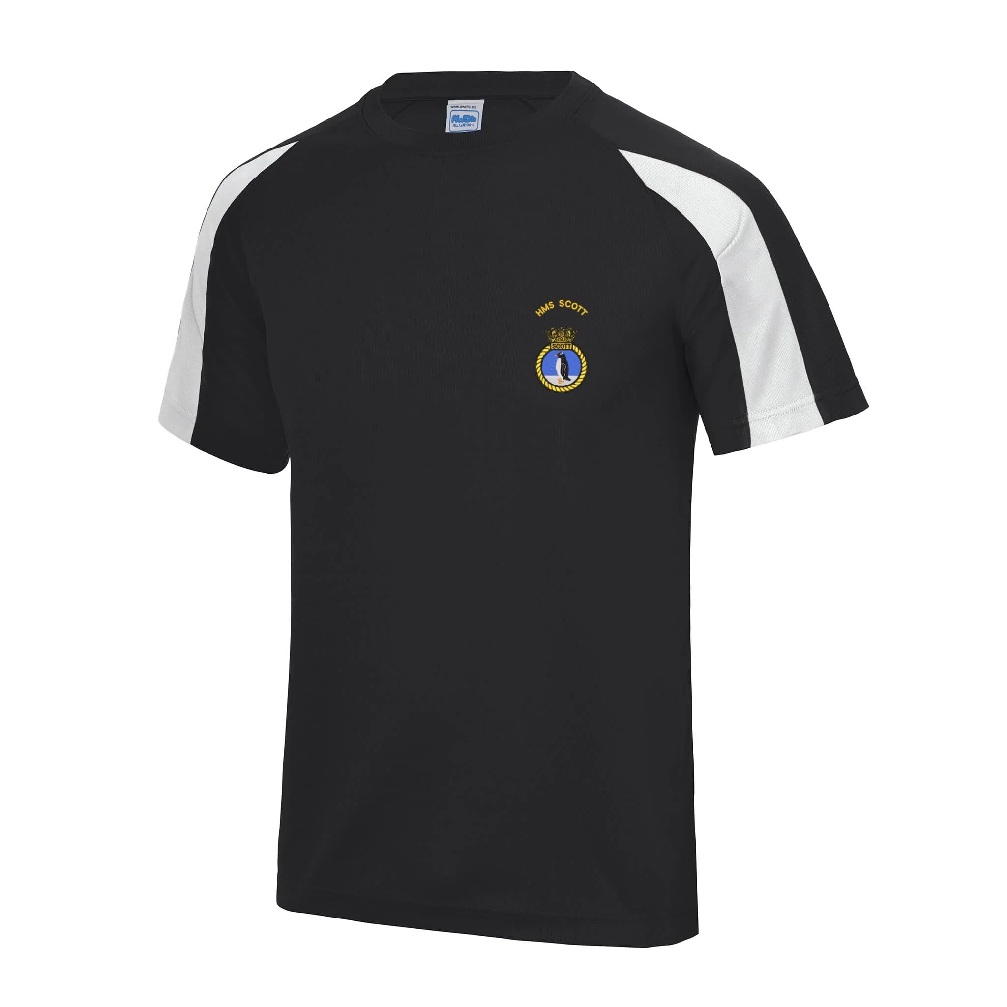 HMS Scott Contrast Polyester T-Shirt - Image 2