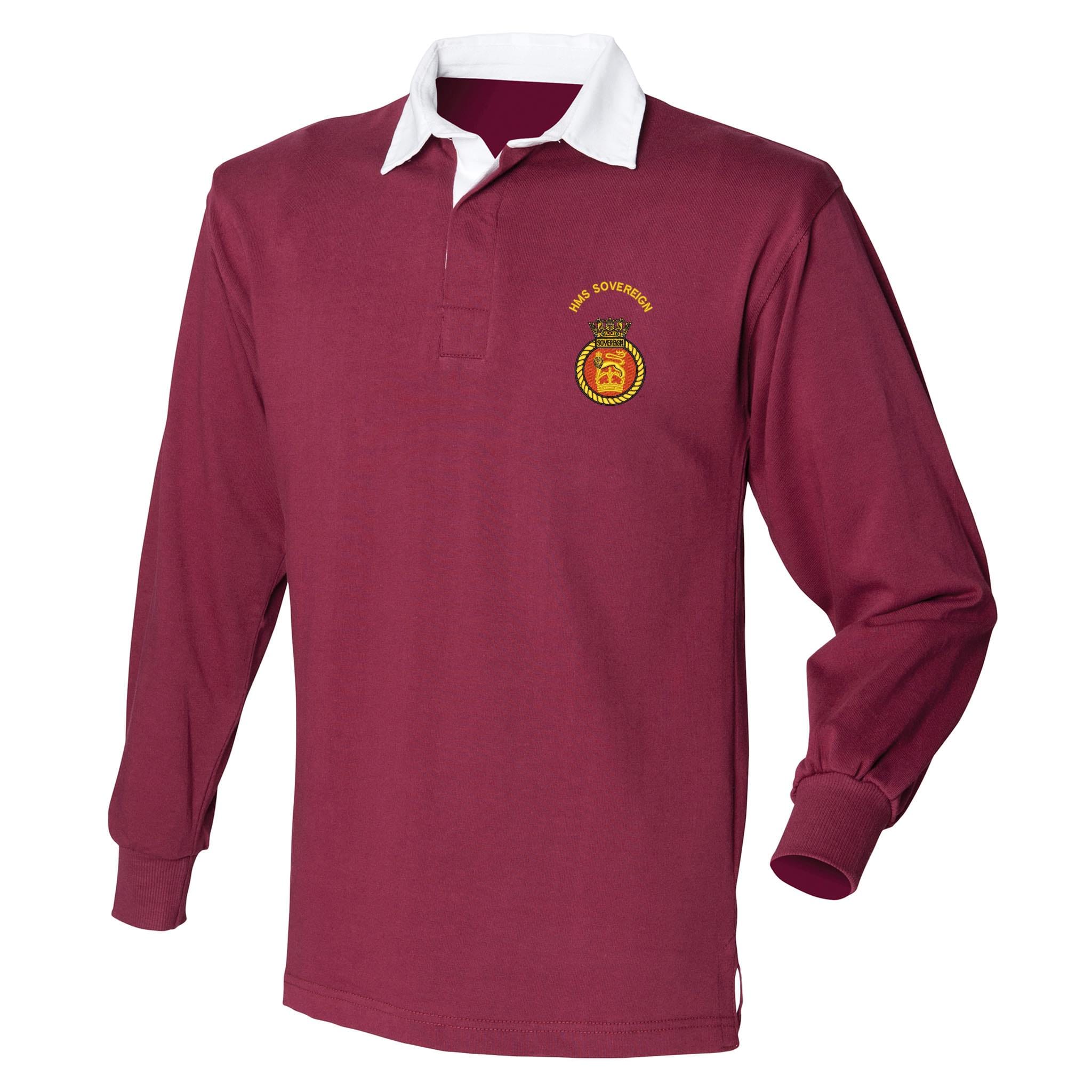 HMS Sovereign Front Row Long Sleeve Rugby Shirt - Image 2