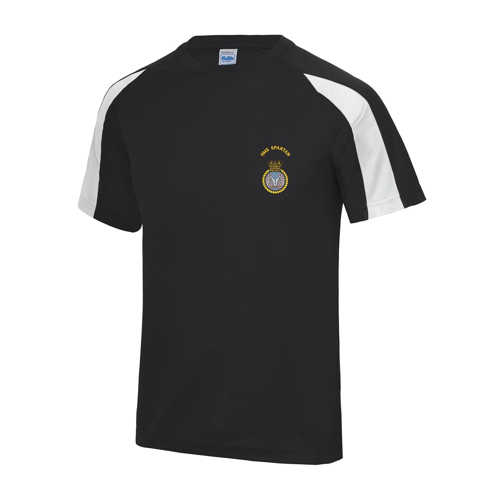HMS Spartan Contrast Polyester T-Shirt - Image 2
