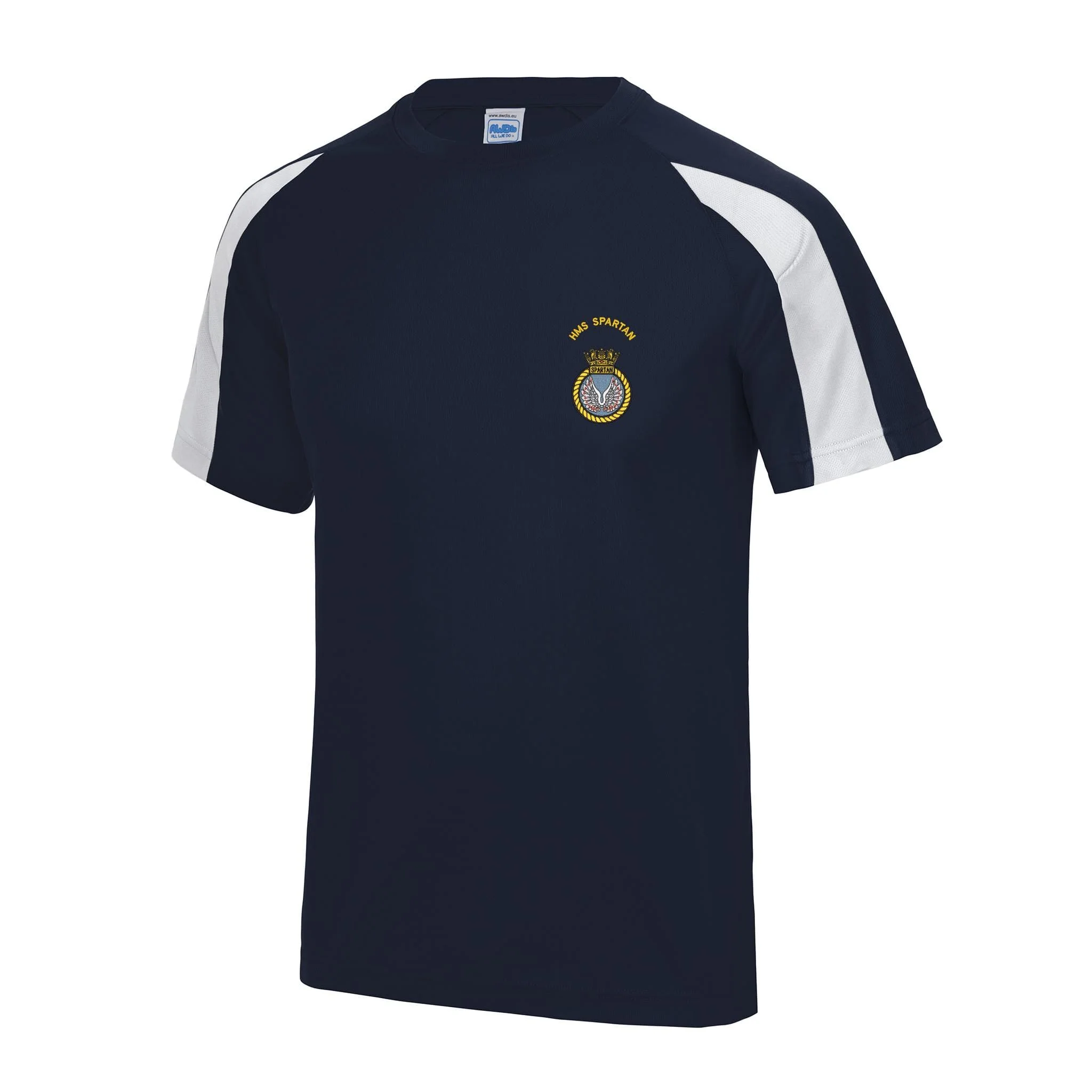 HMS Spartan Contrast Polyester T-Shirt - Image 3