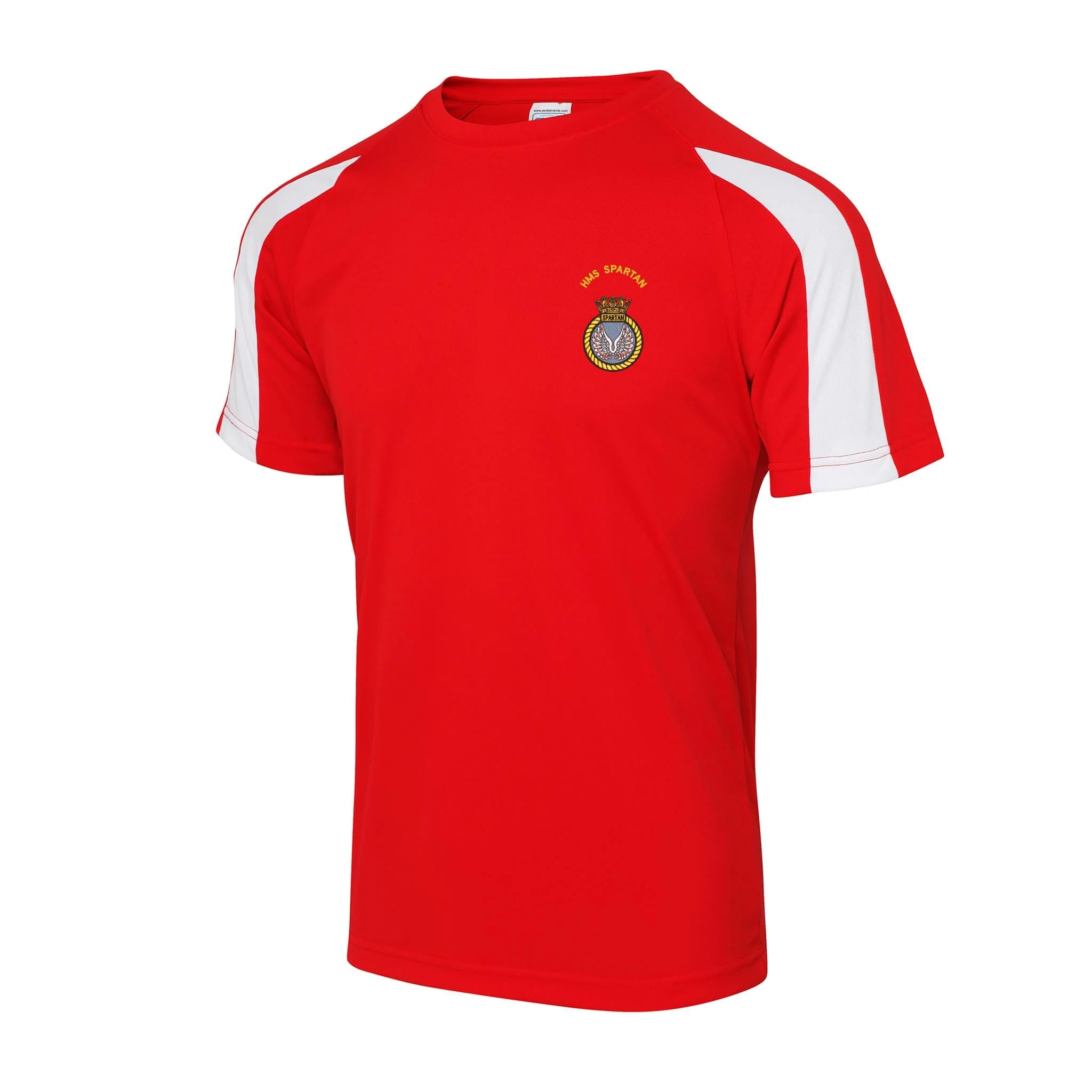 HMS Spartan Contrast Polyester T-Shirt - Image 4